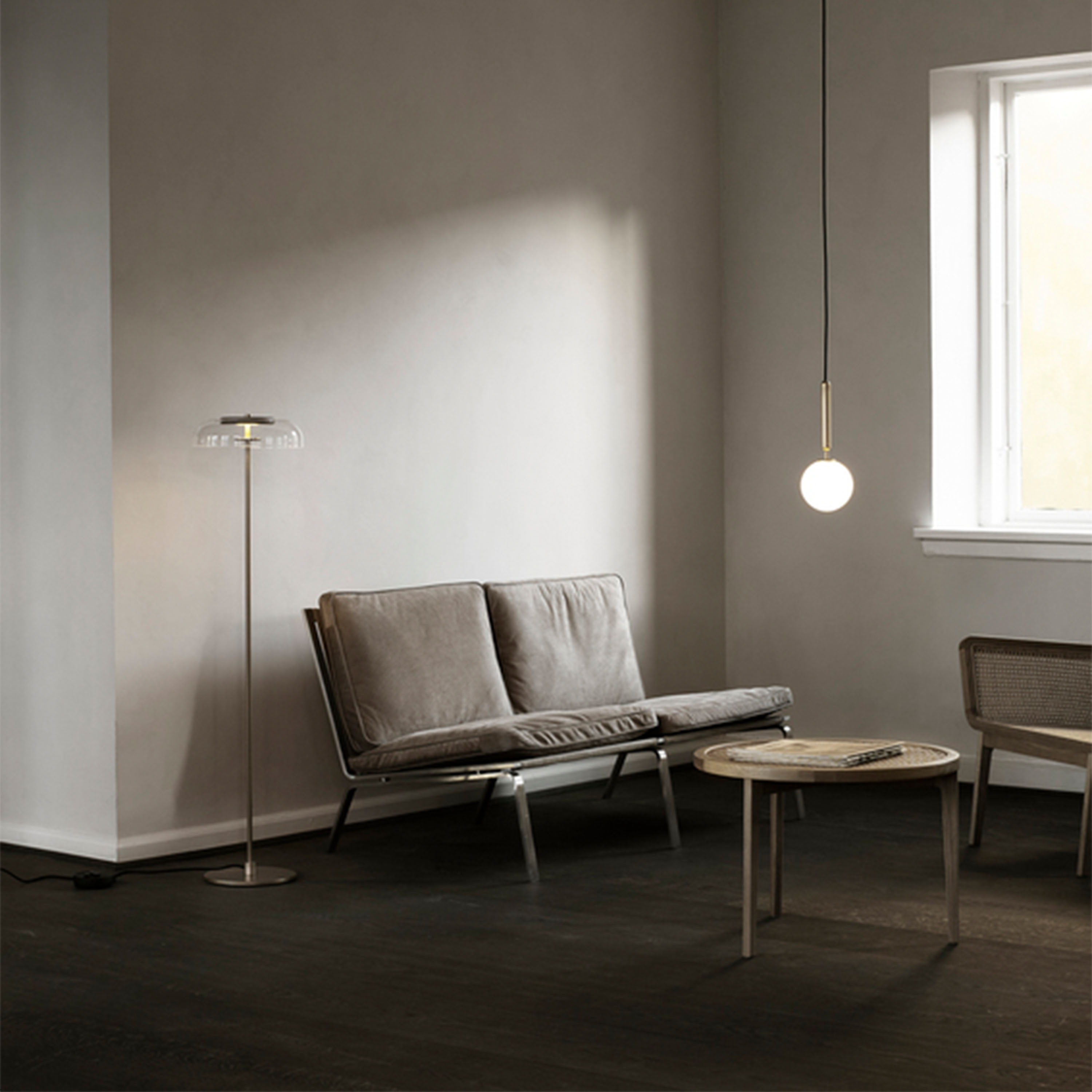 Nuura Miira 1 Taklampa Brass/Opal