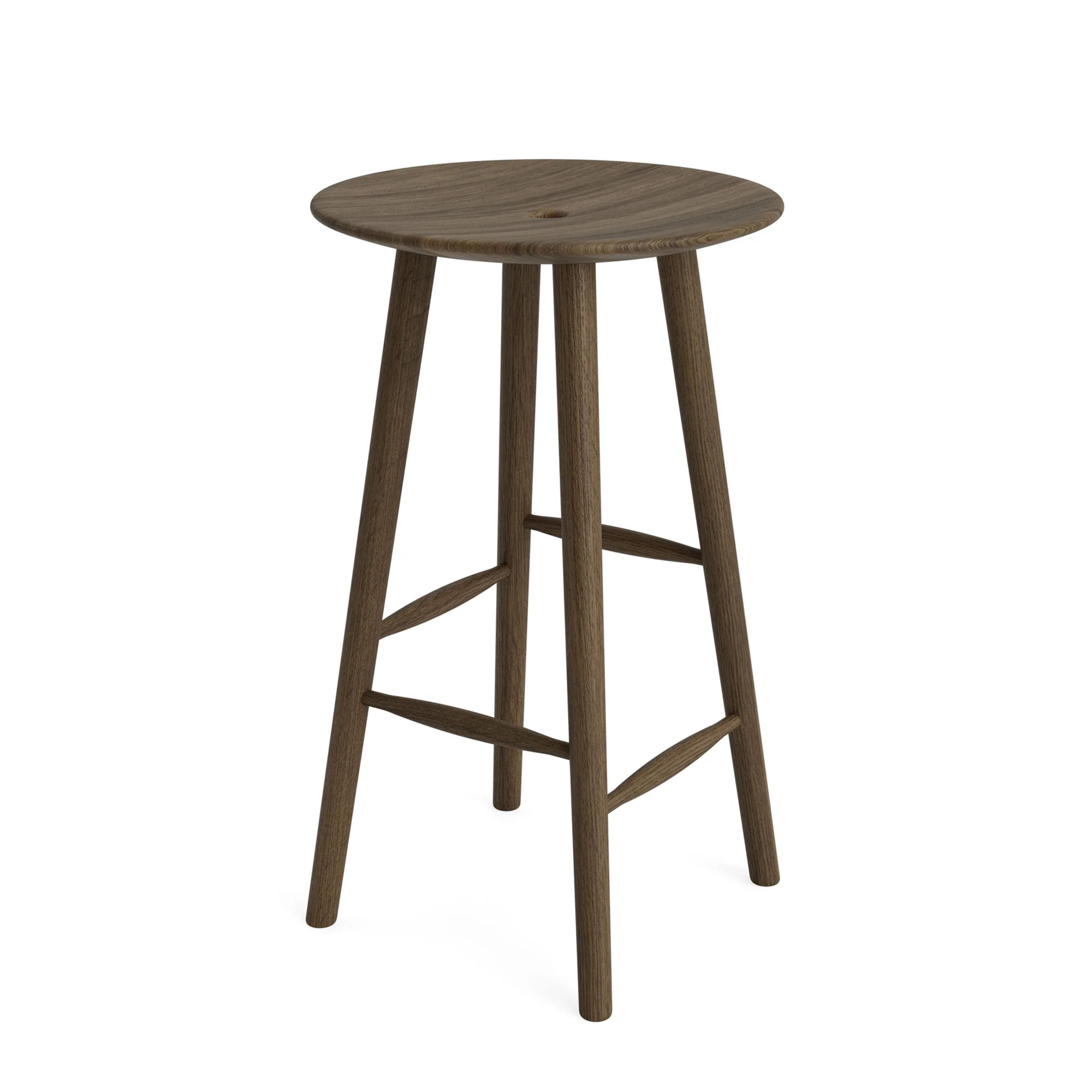 DiVolo Barhocker Dunkel Gebeizte Eiche 65cm