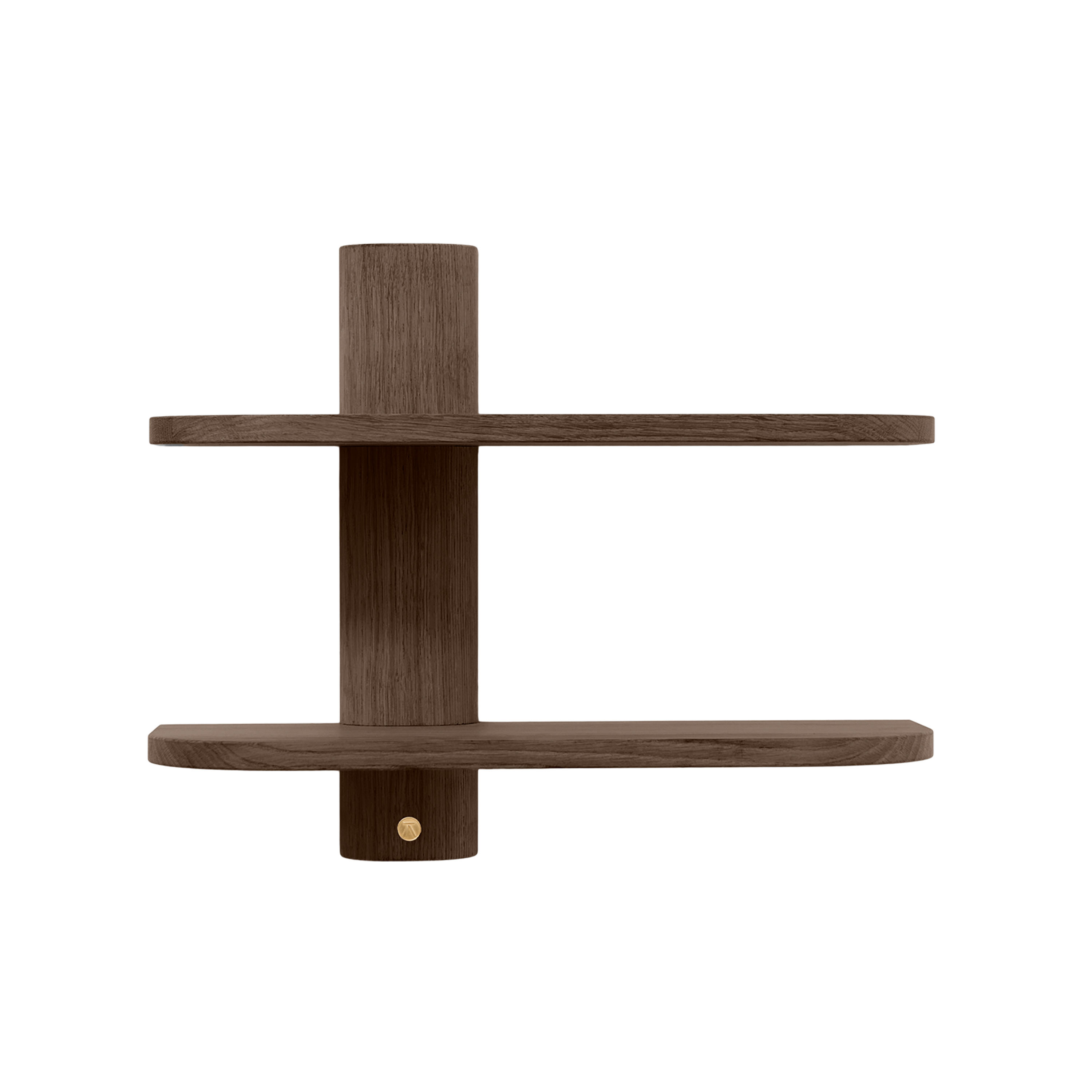 Bend Vägghylla Rökt Oljad Ek 50x40