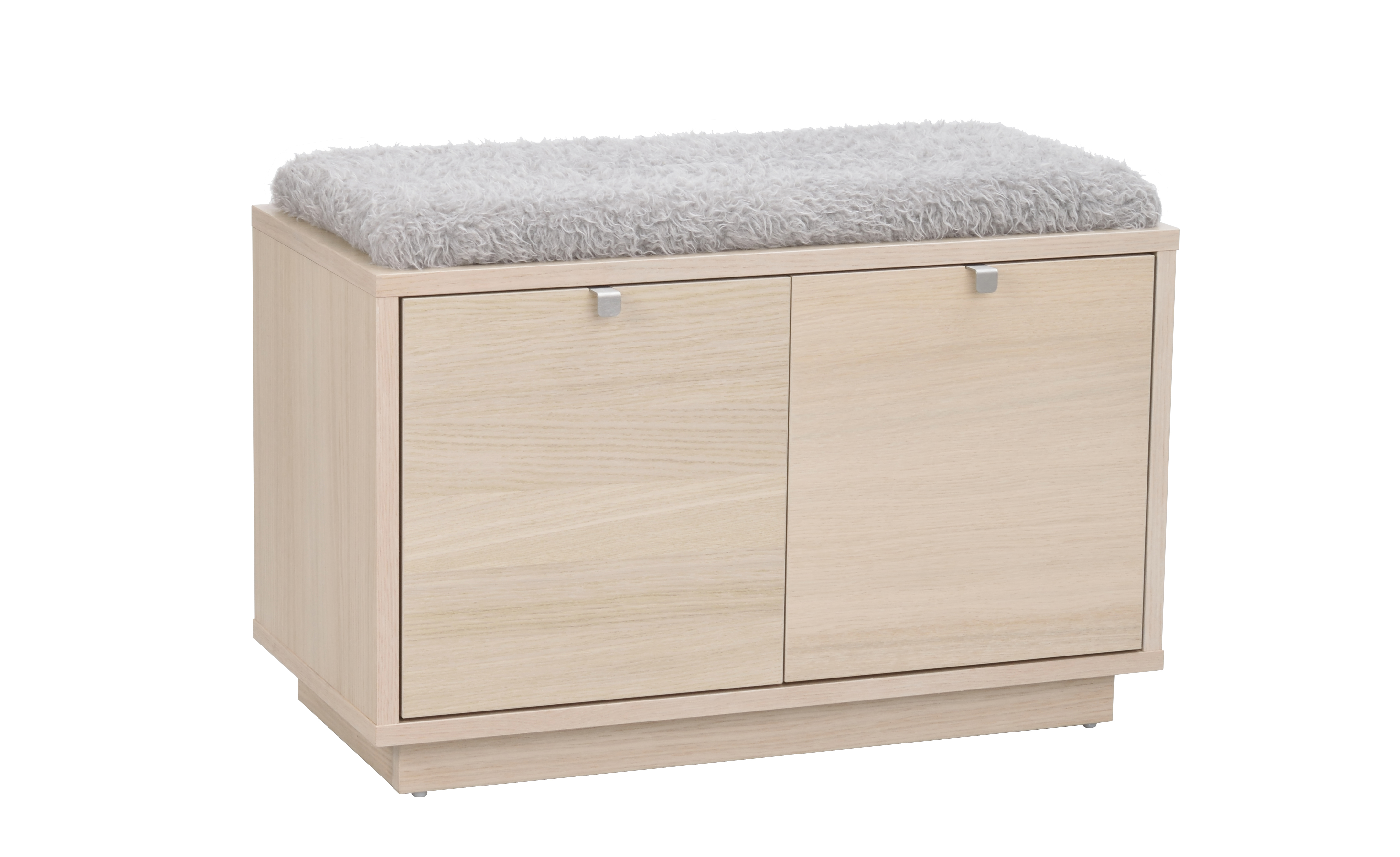 Confetti Bänk 2 Vitpigmenterad/Ljusgrå