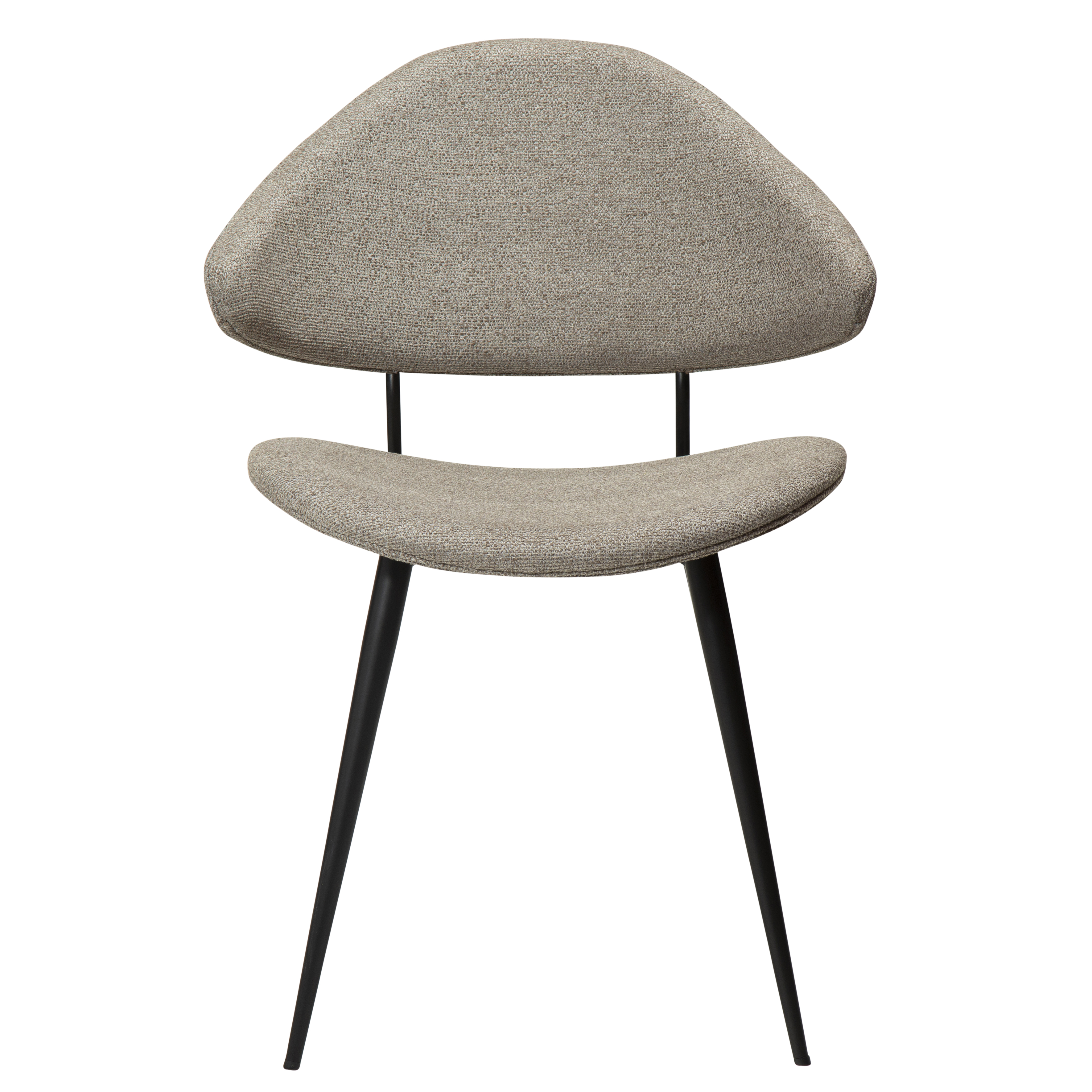 Dan Form Napoleon Matstol Boucle Beige/Svart