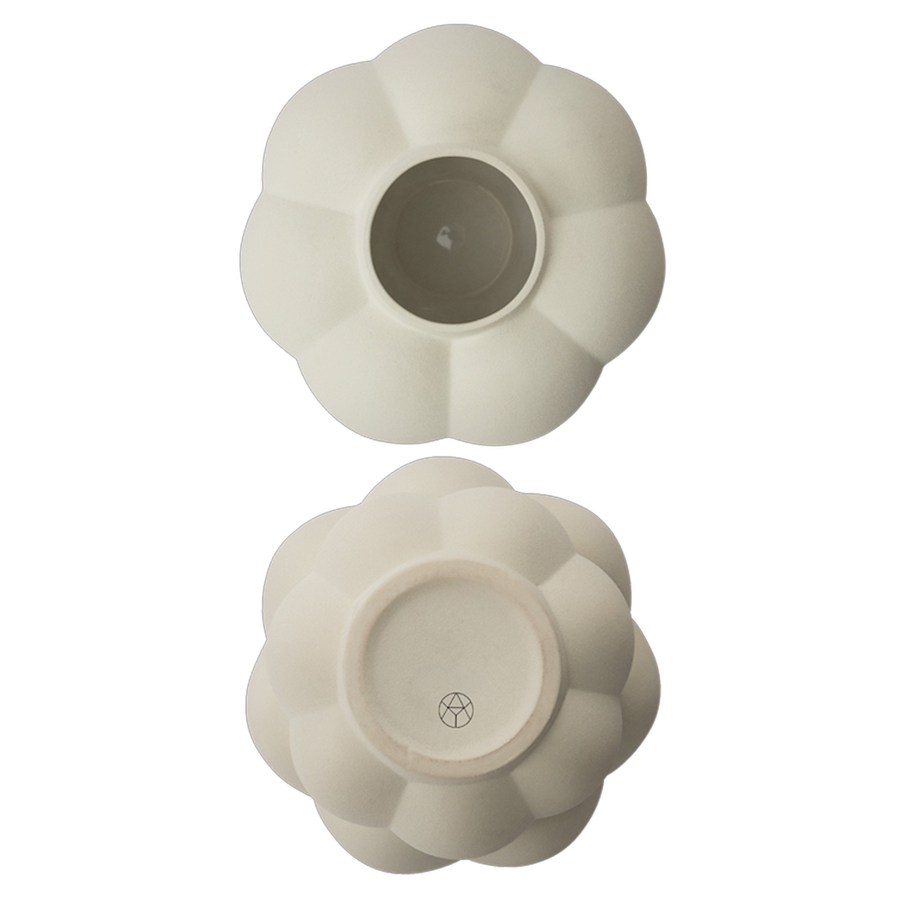 AYTM Uva Vase Keramik Creme 35cm