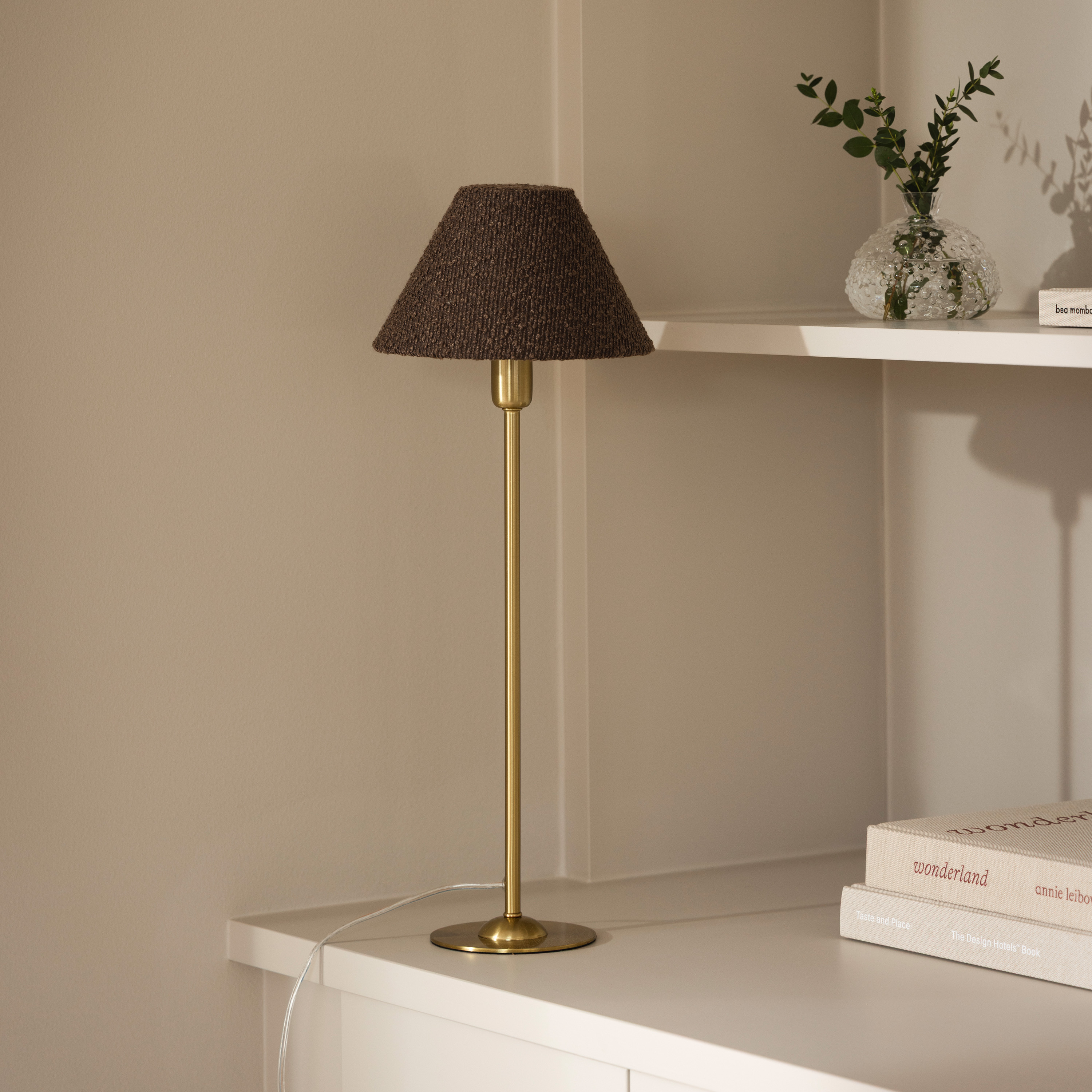 Globen Lighting Iris Lampskärm Bouclé Mocha 20cm