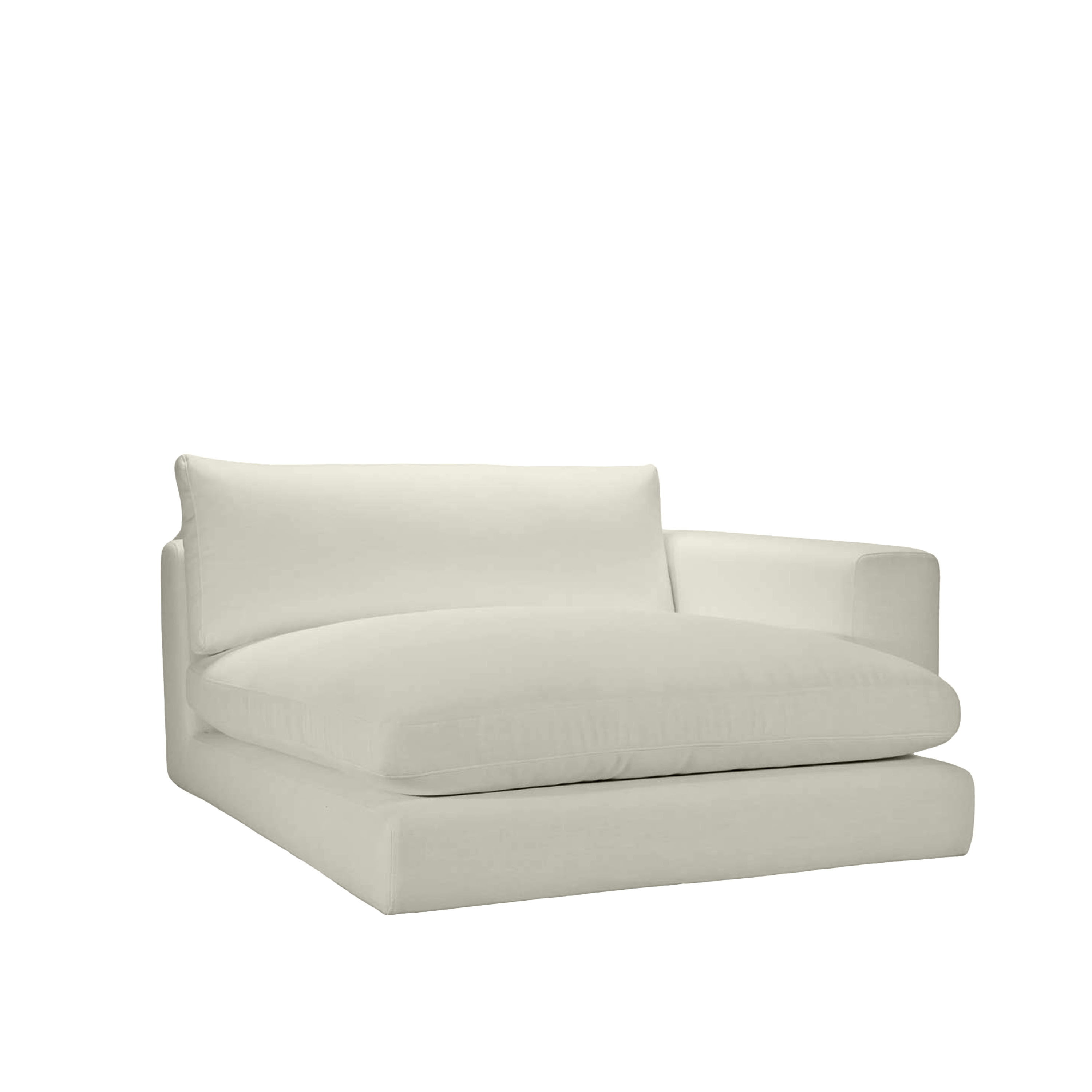 Capri 1.5-sits Divanmodul Höger Armstöd Beige 142x184
