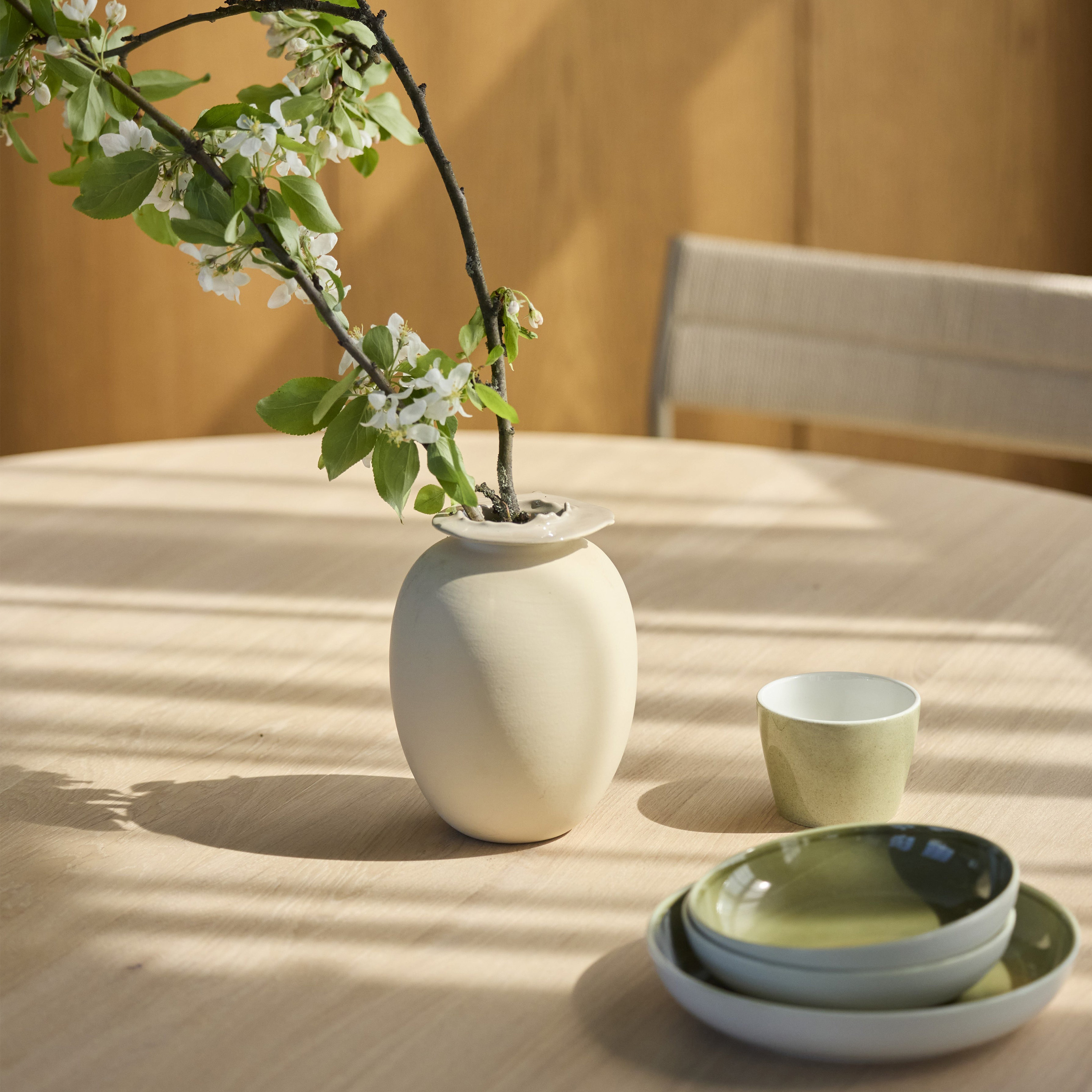 Northern Expand Pyöreä Ruokapöytä Vaaleaksi Öljytty Tammi Ø140