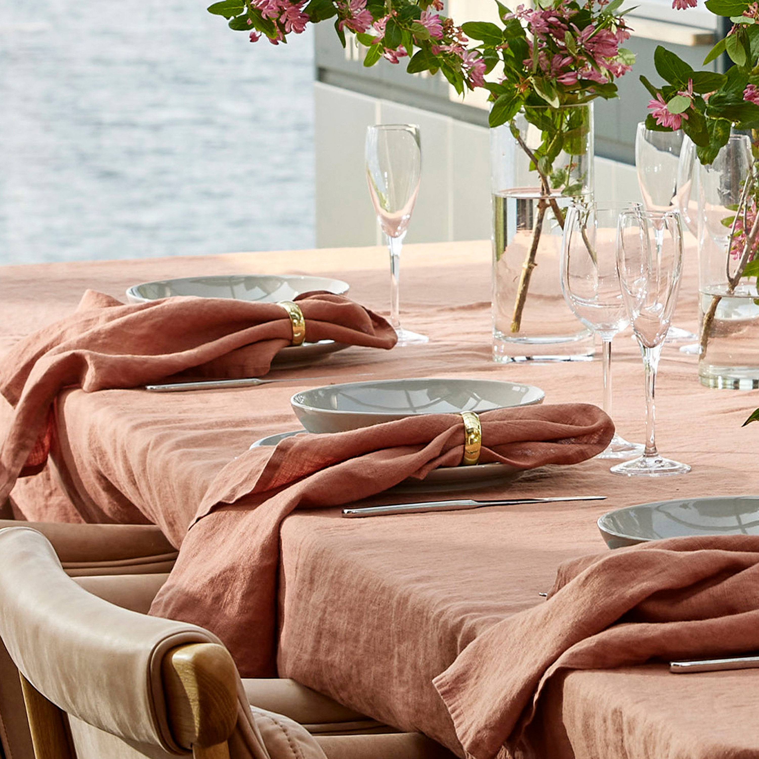 Himla Sunshine Linserviett Grounded 4‑pk