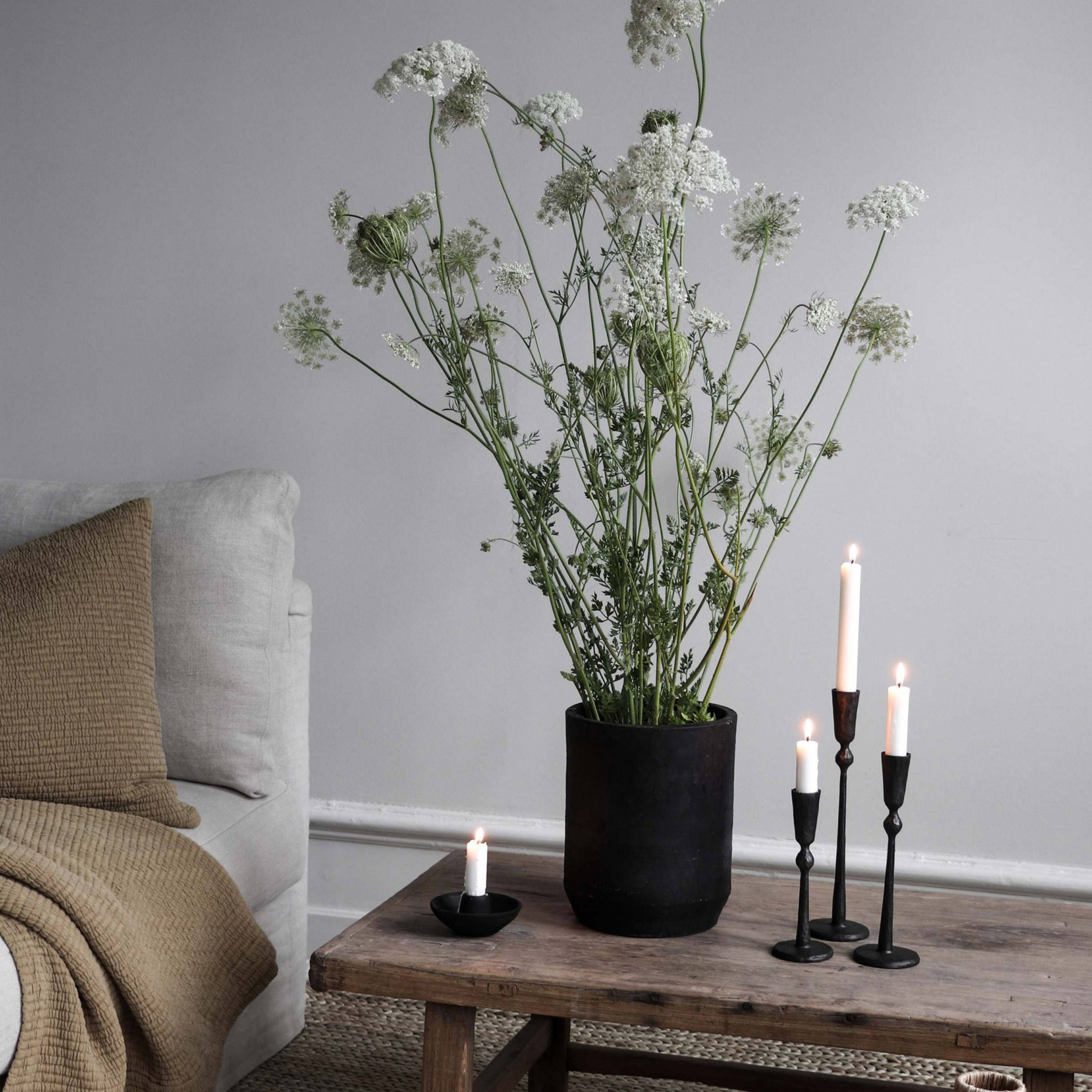 Tell me more Boule Ljusstake Black 35cm