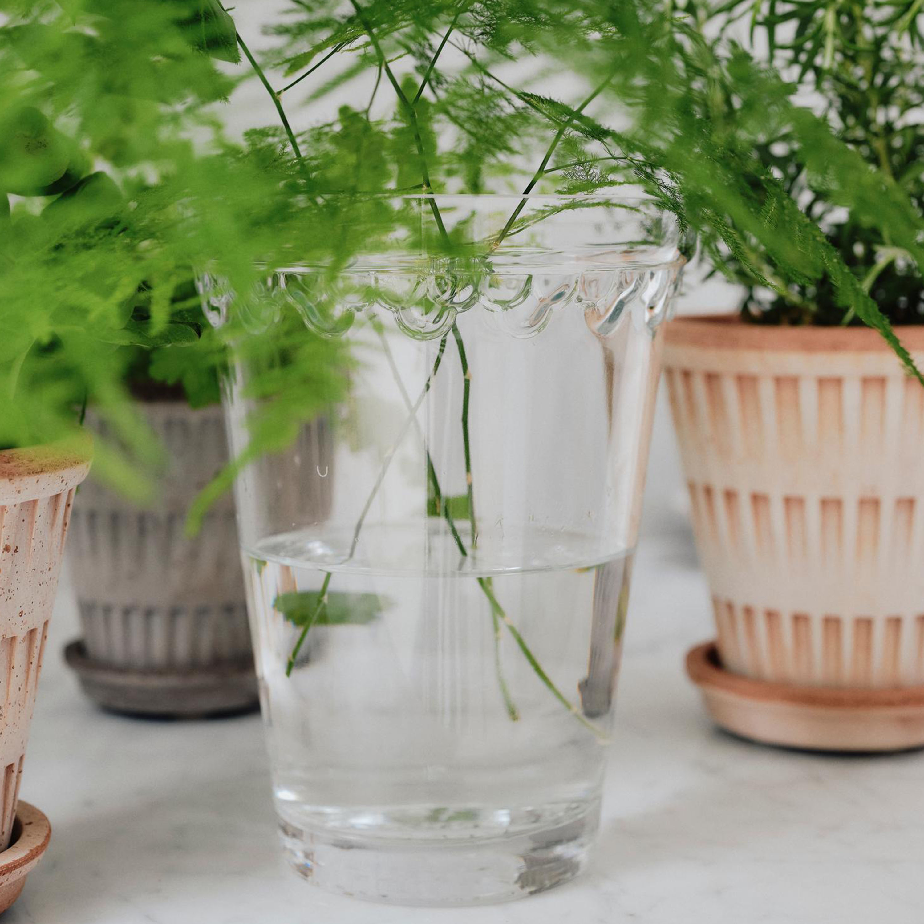 Bergs Potter Københavner Vase Glass Klar 21cm