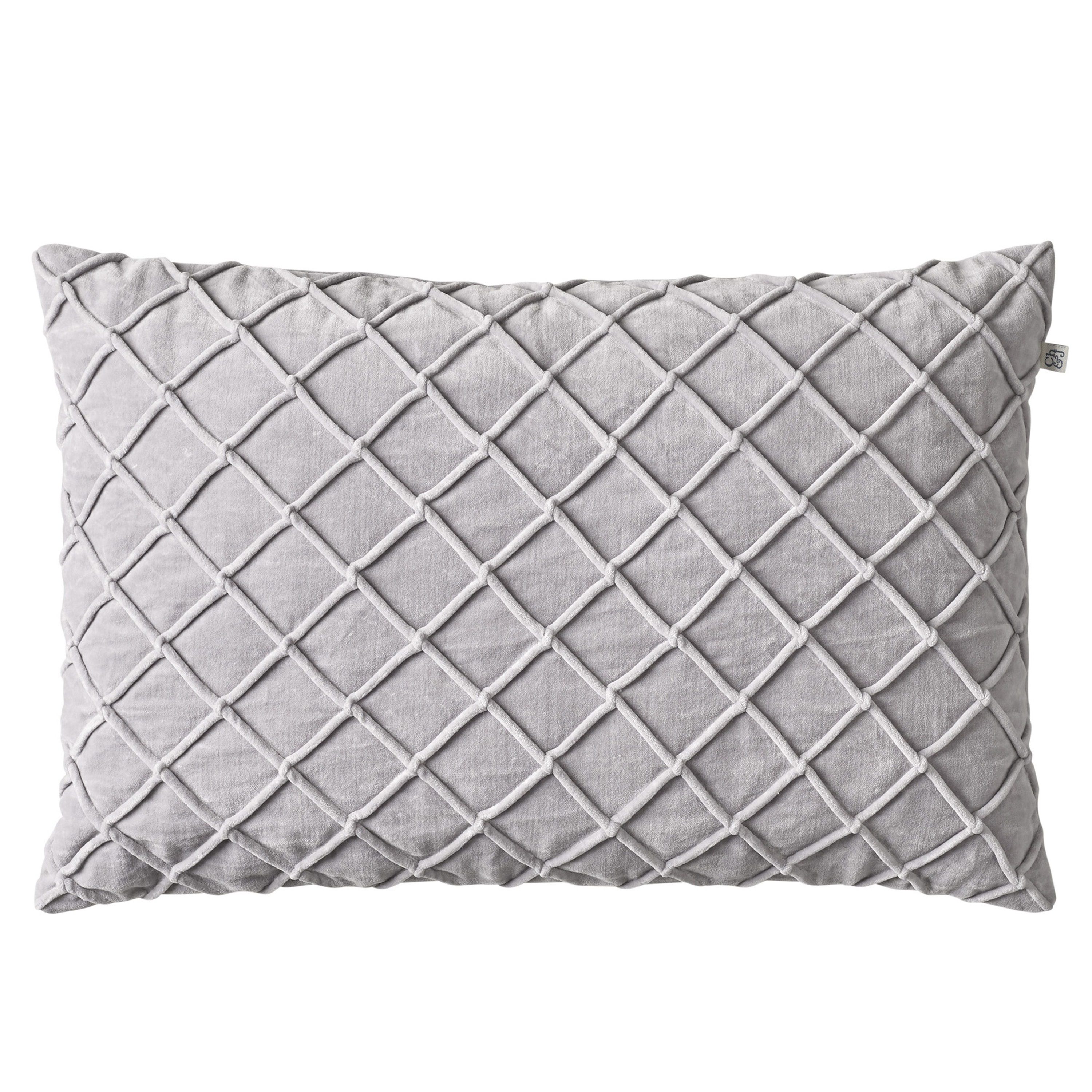 Deva Kuddfodral Sammet Silver Grey 40x60