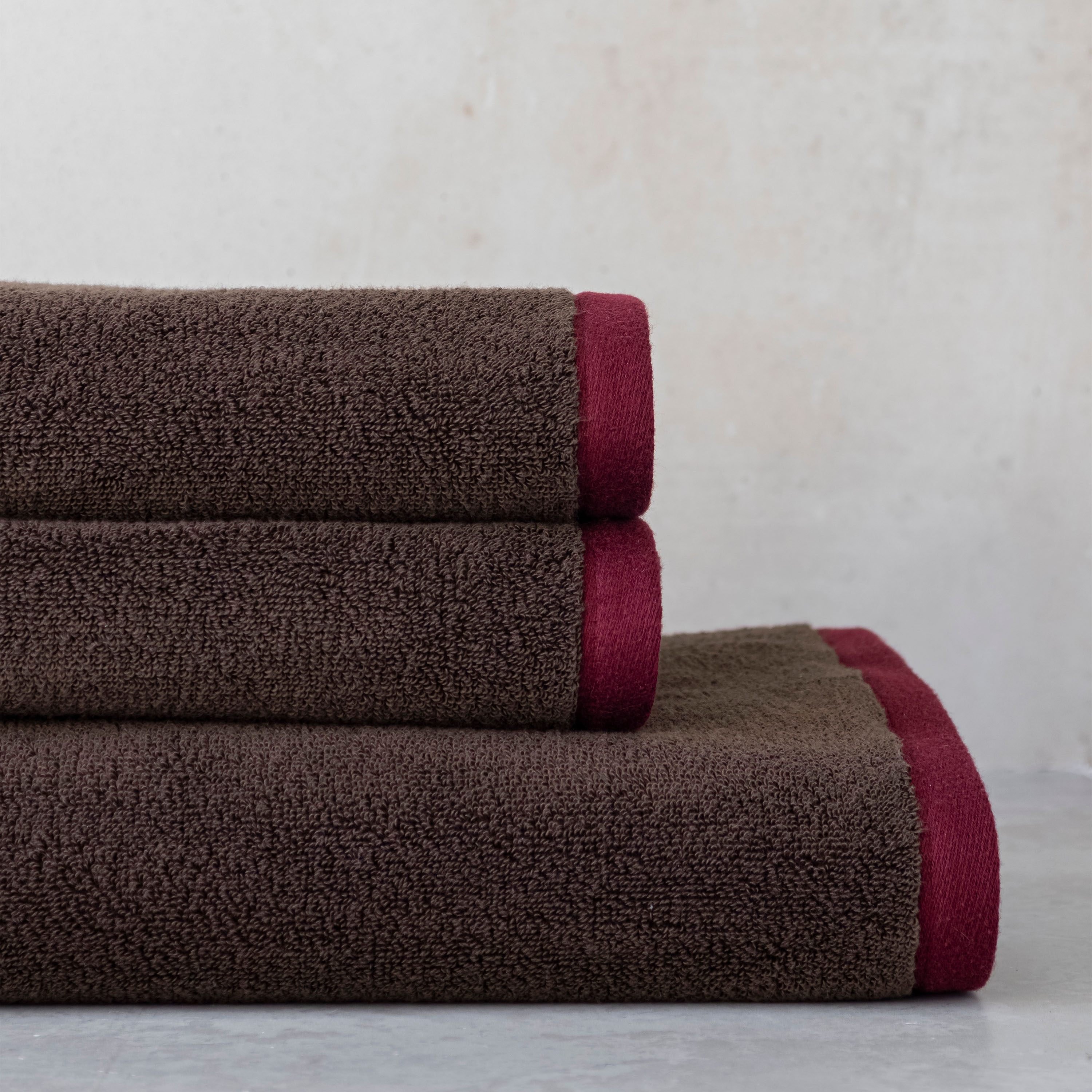 Mette Ditmer Soft Handtuch Braun/Sand 40x55 2er-Pack