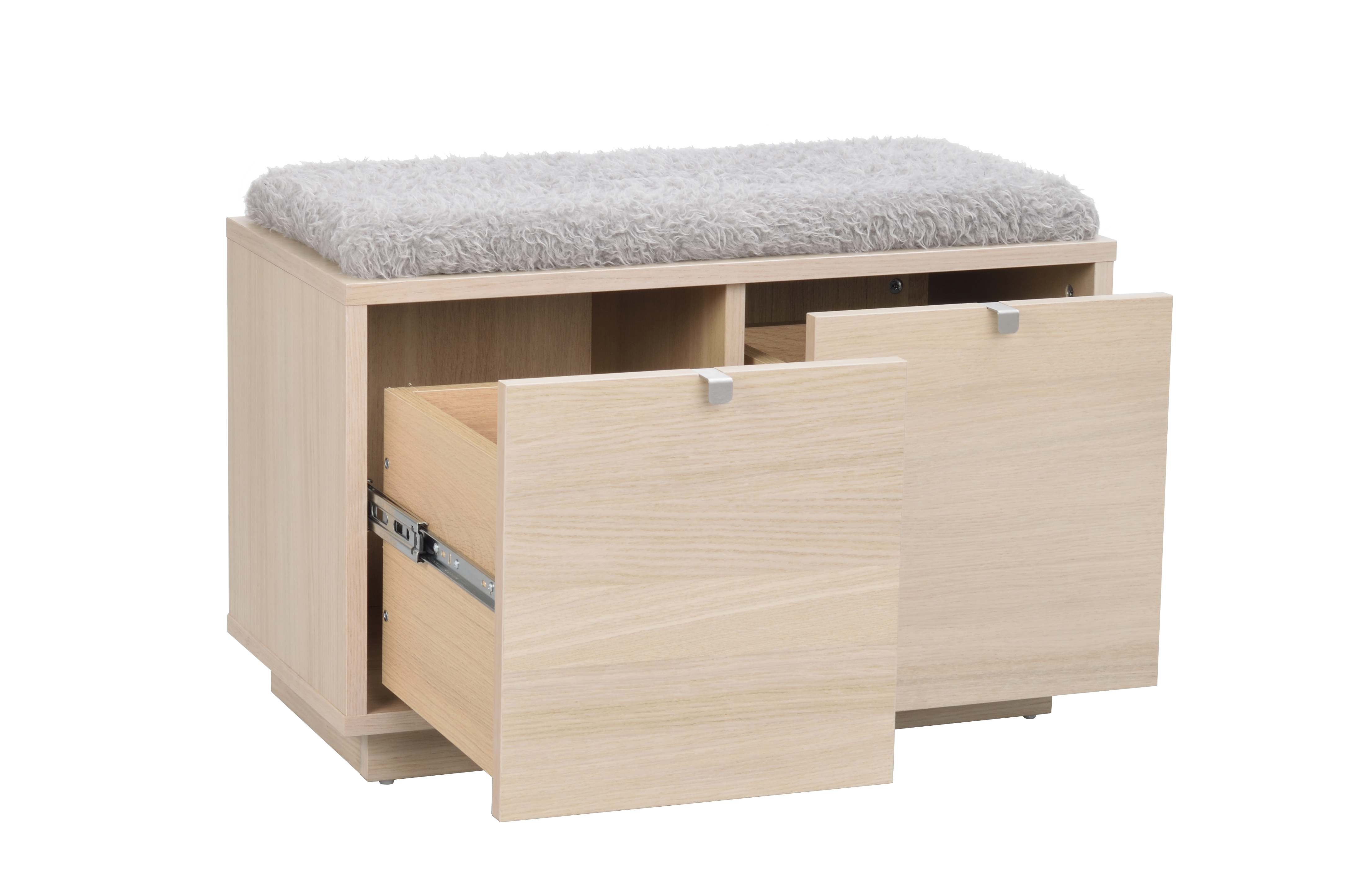 Rowico Home Confetti Bänk 2 Vitpigmenterad/Ljusgrå