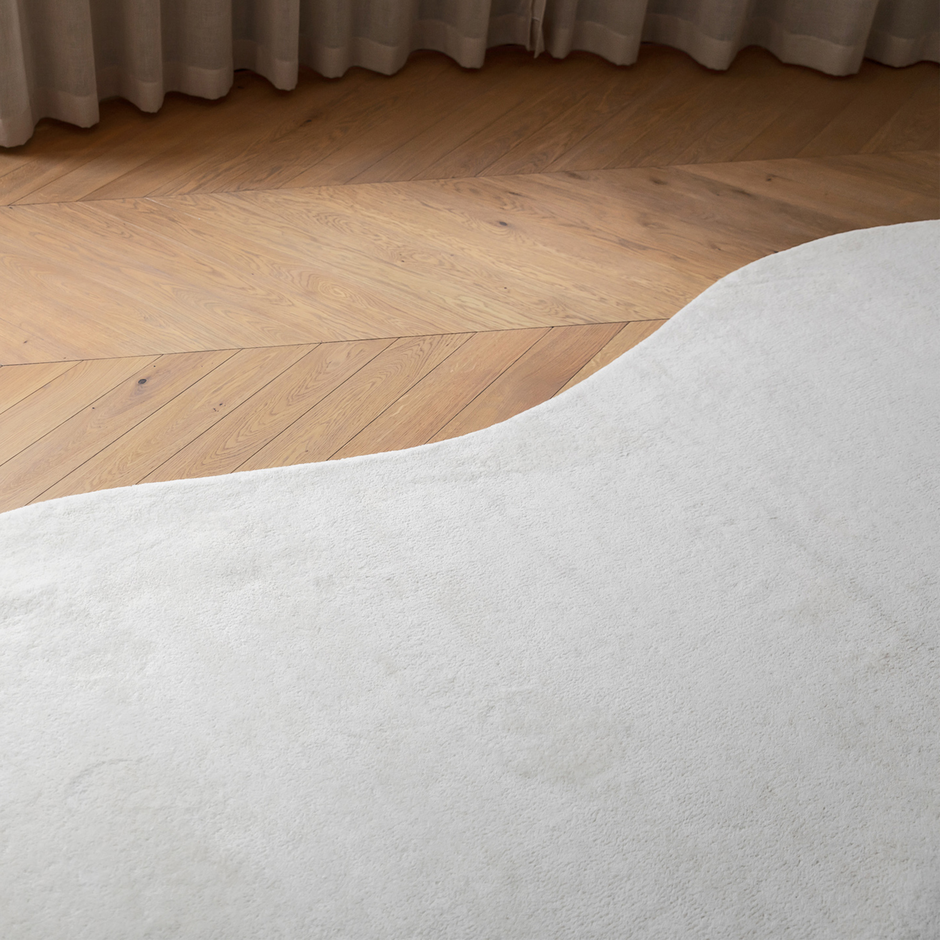 Sleepo Collection Stormi Wollteppich White 170x230