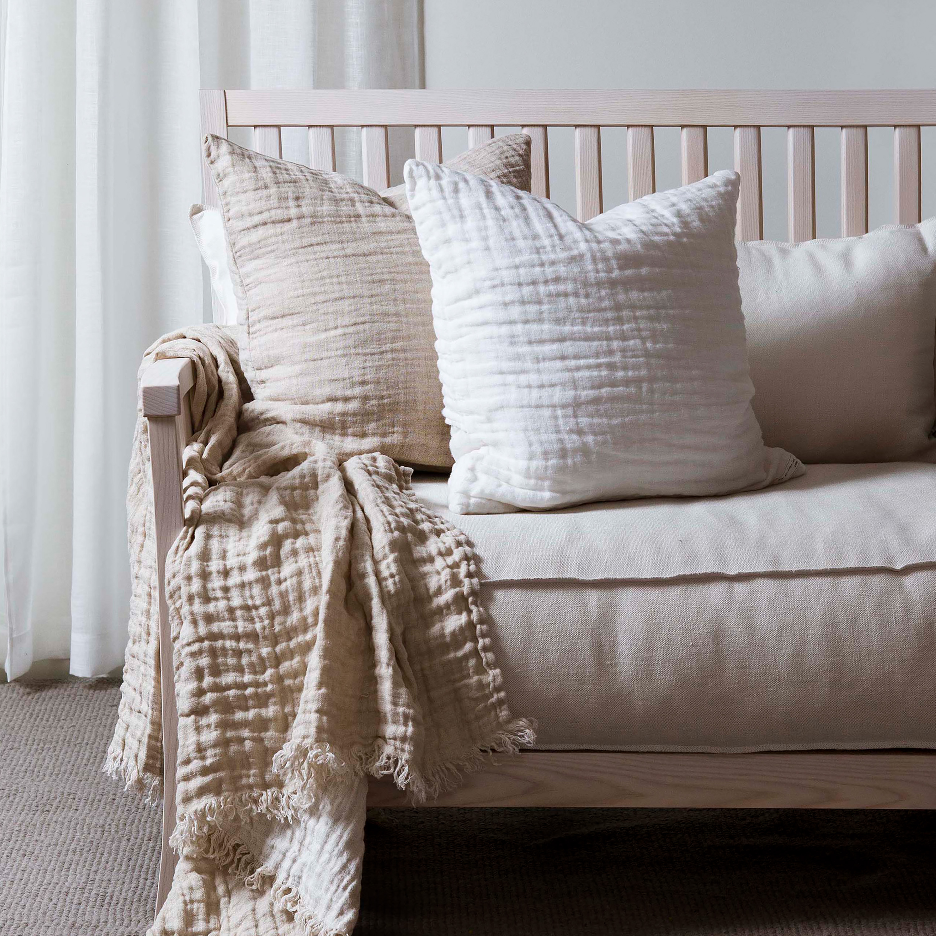 Himla Hannelin Kuddfodral Linne Natural 50x50