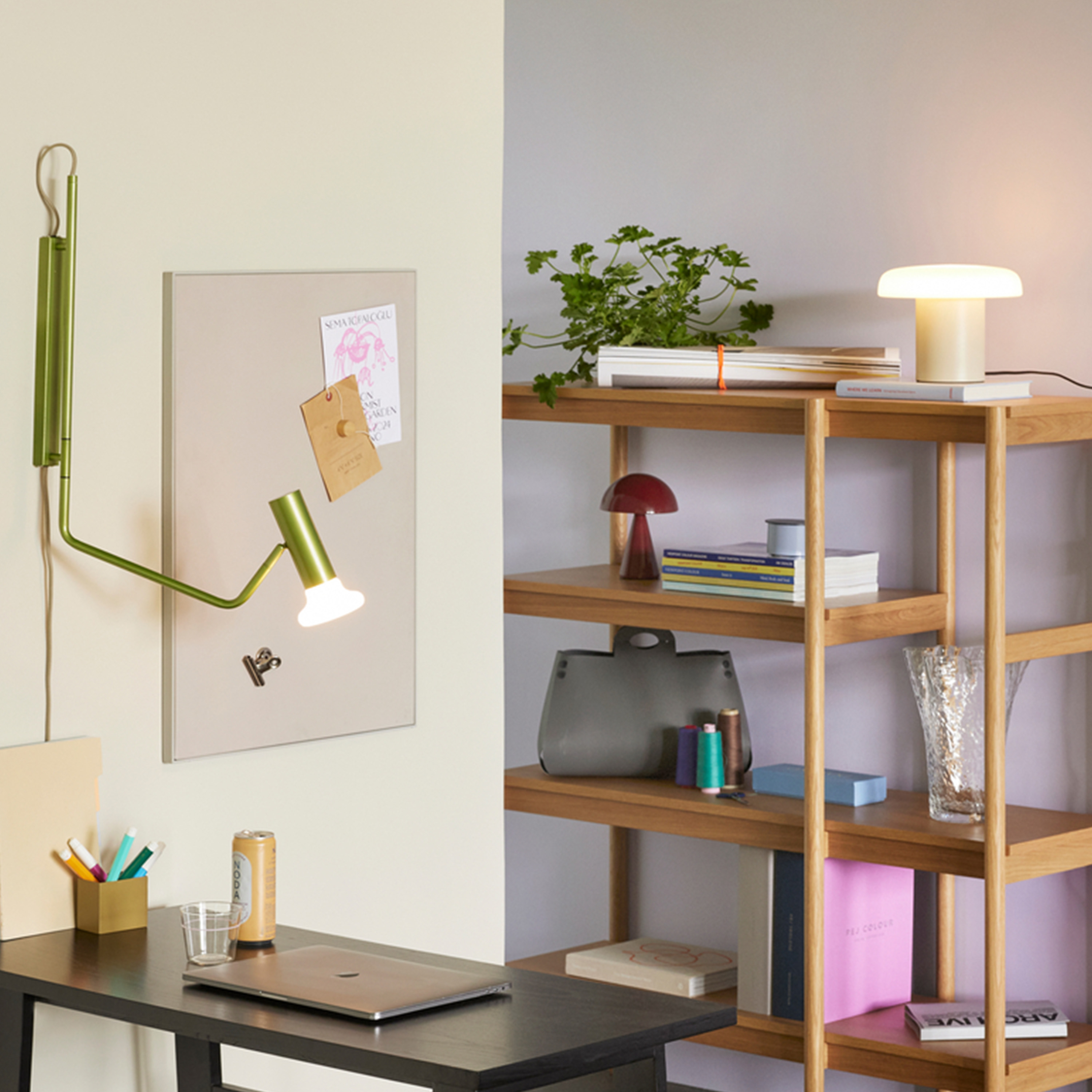 Hübsch Ateliers Pöytävalaisin Sand/White Ø25cm