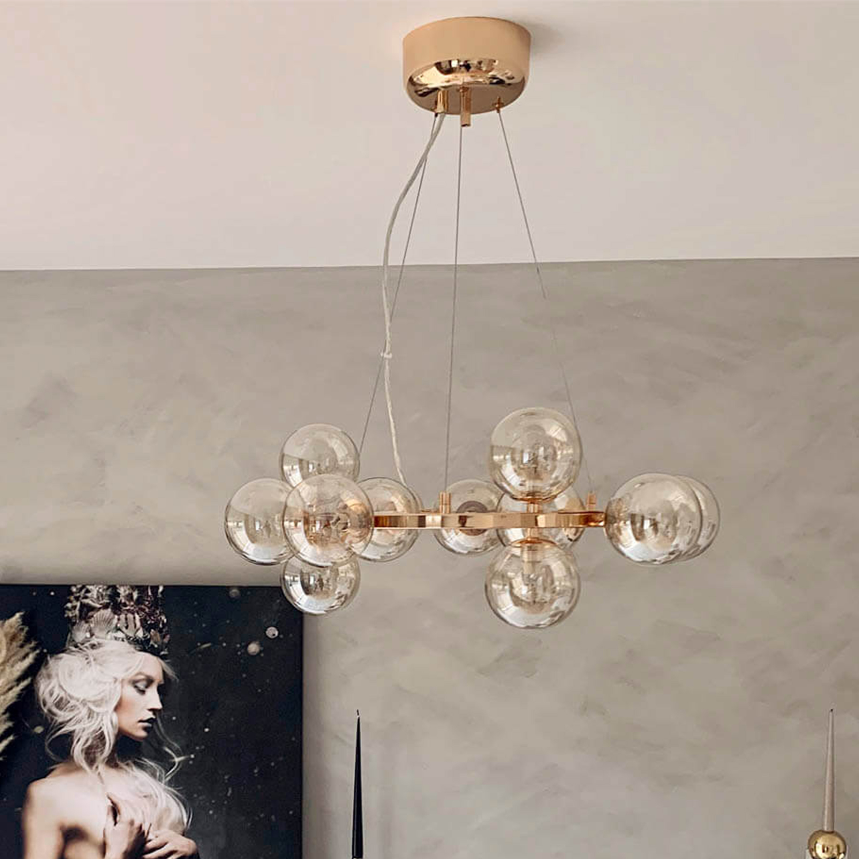 By Rydéns Splendor Taklampa Amber