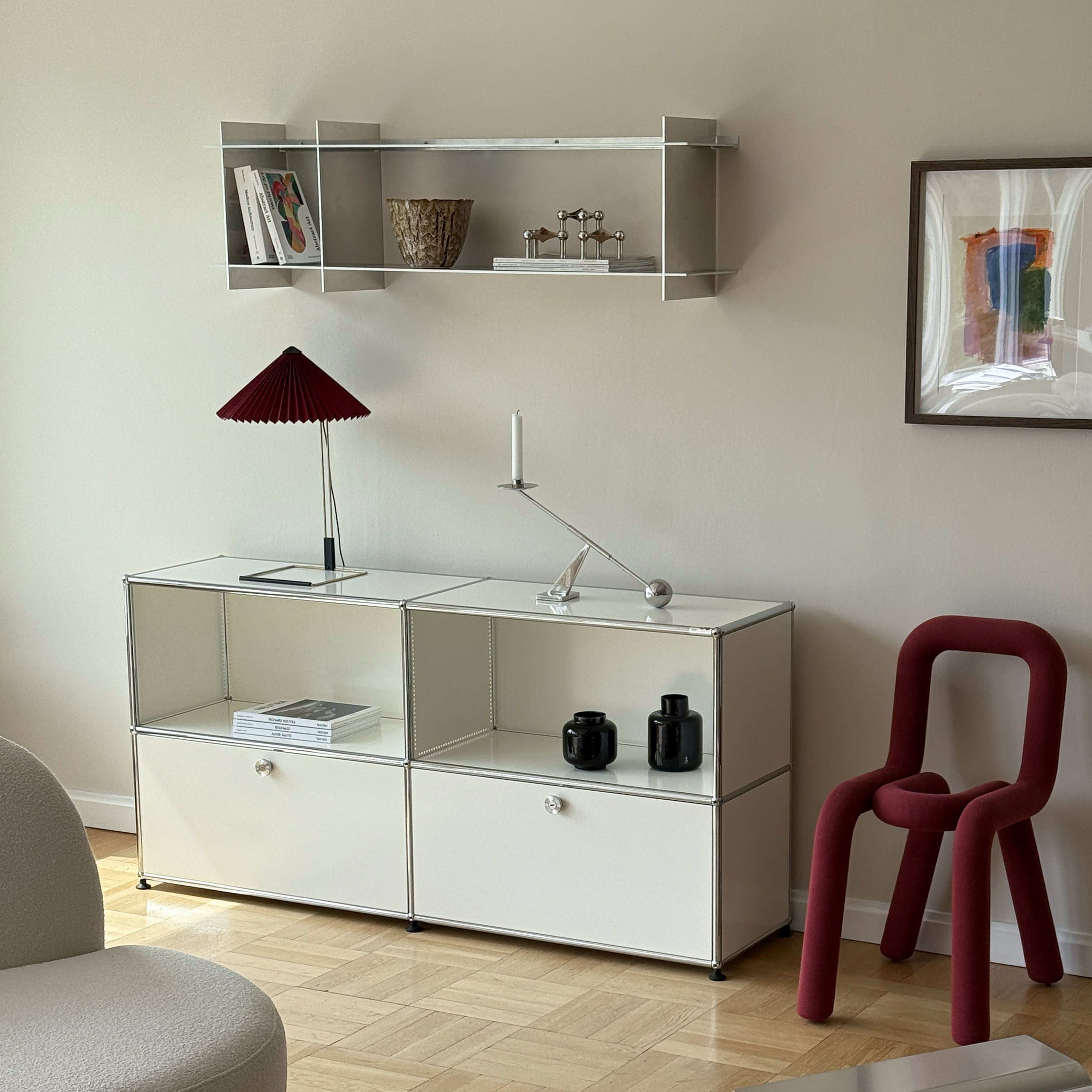 Tinted Ark Hylla Aluminium 120x36