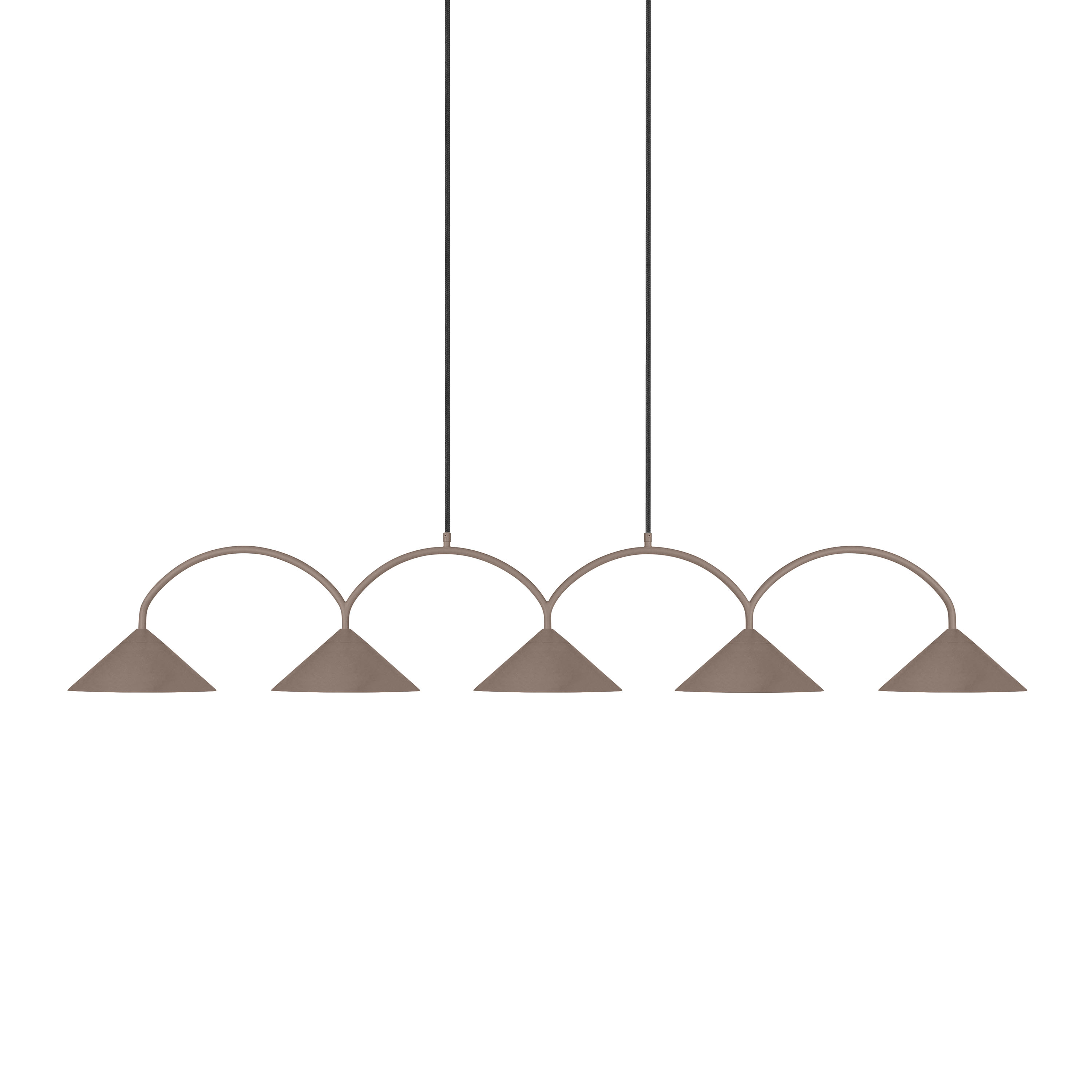 Curve 5 Taklampa Mocha