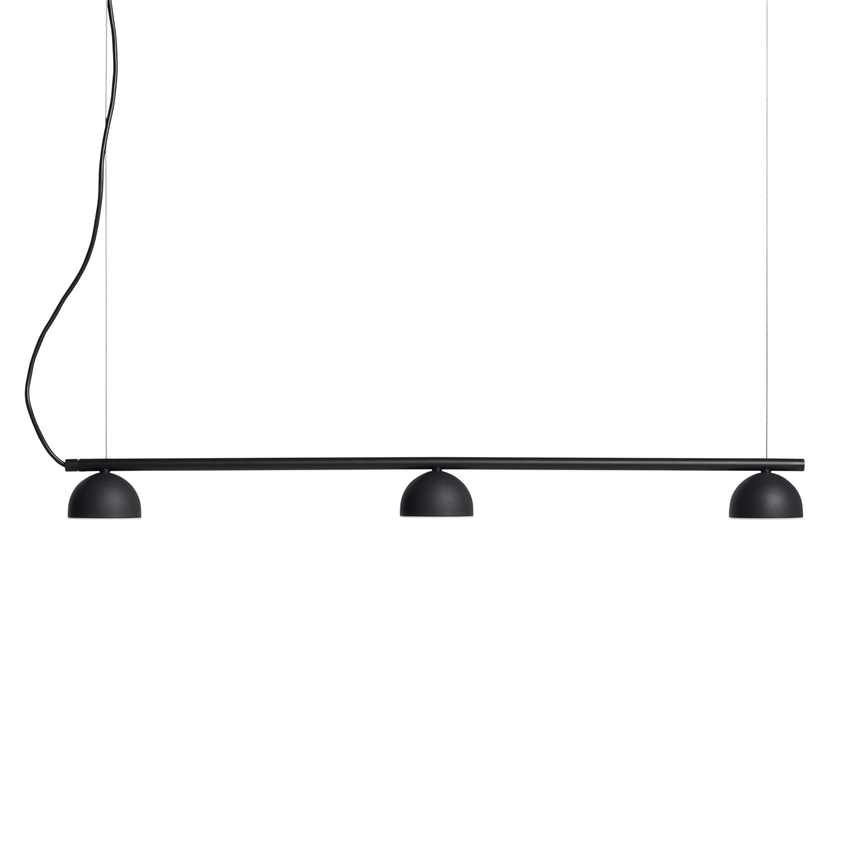 Blush Rail 3 Taklampa Black Matt