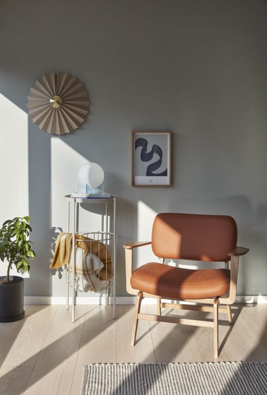 Hübsch Pliss Wandleuchte Sand/Messing ø48cm