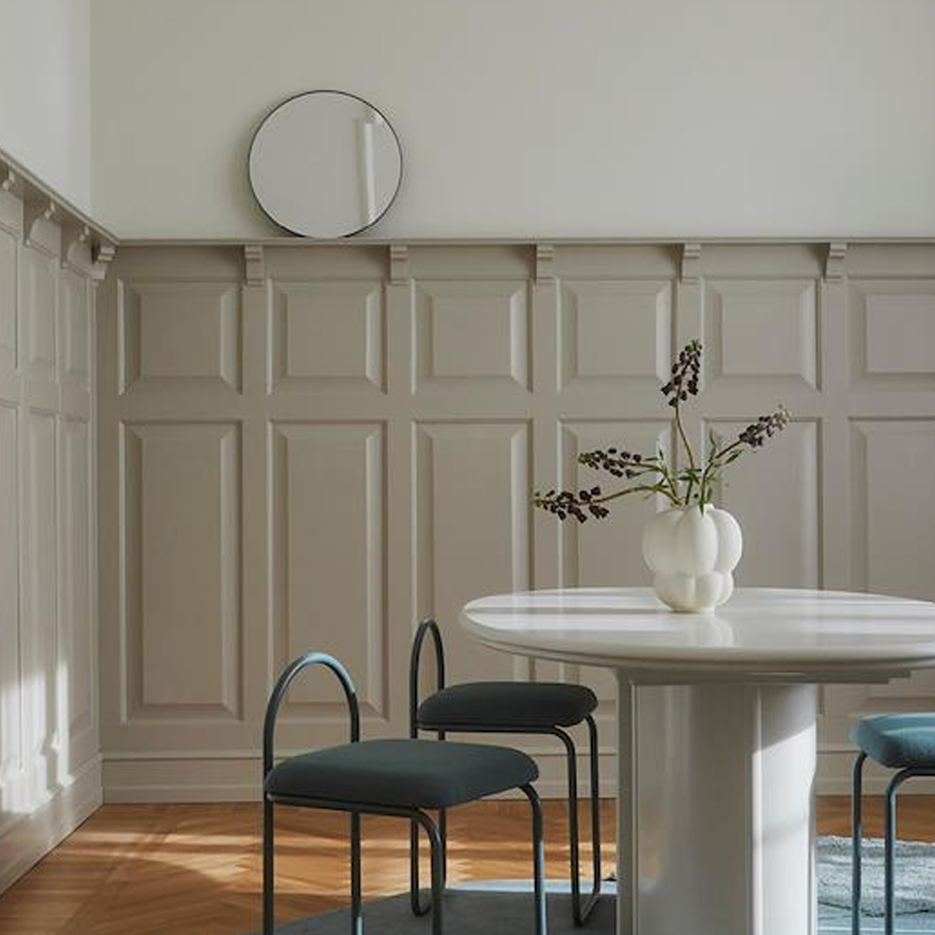 AYTM Uva Vase Keramik Creme 22cm