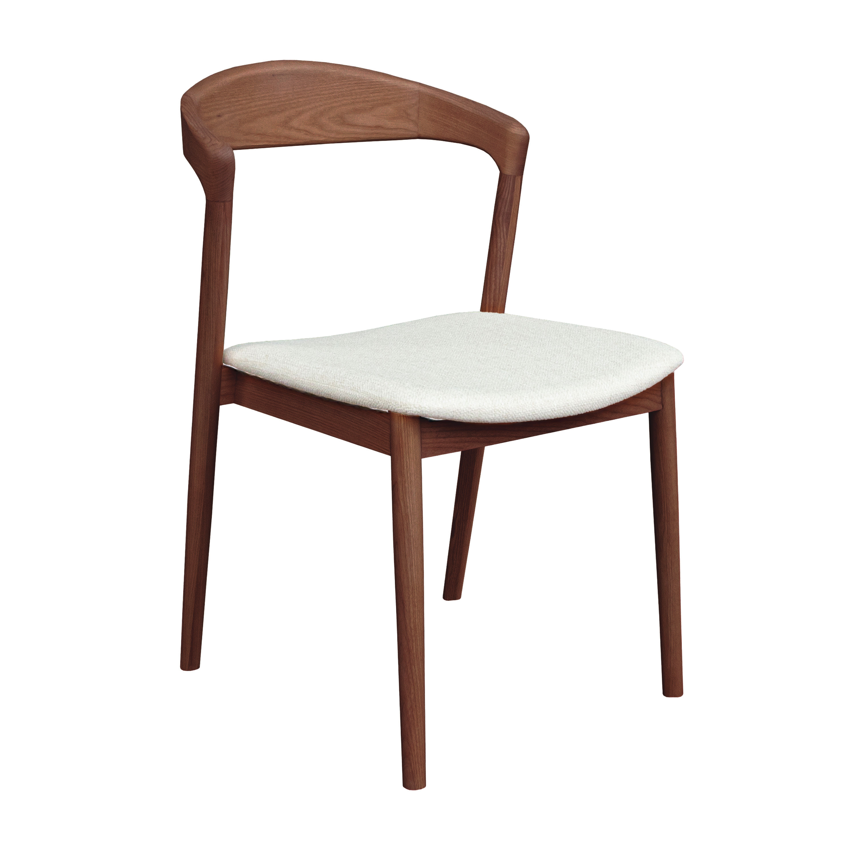 Casper Spisestol Valnøtt/Hvit