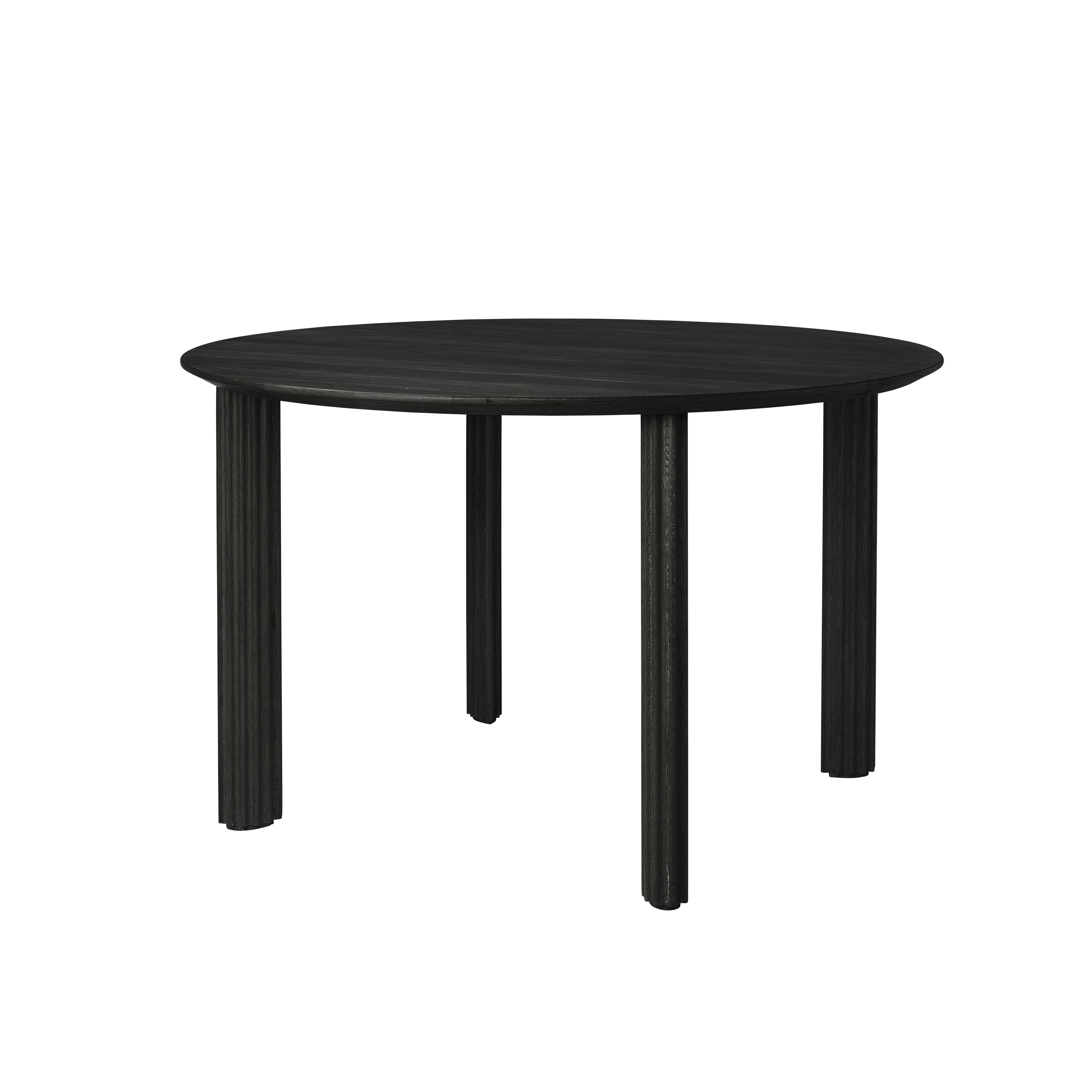 Comfort Circle Matbord Black Oak Ø120