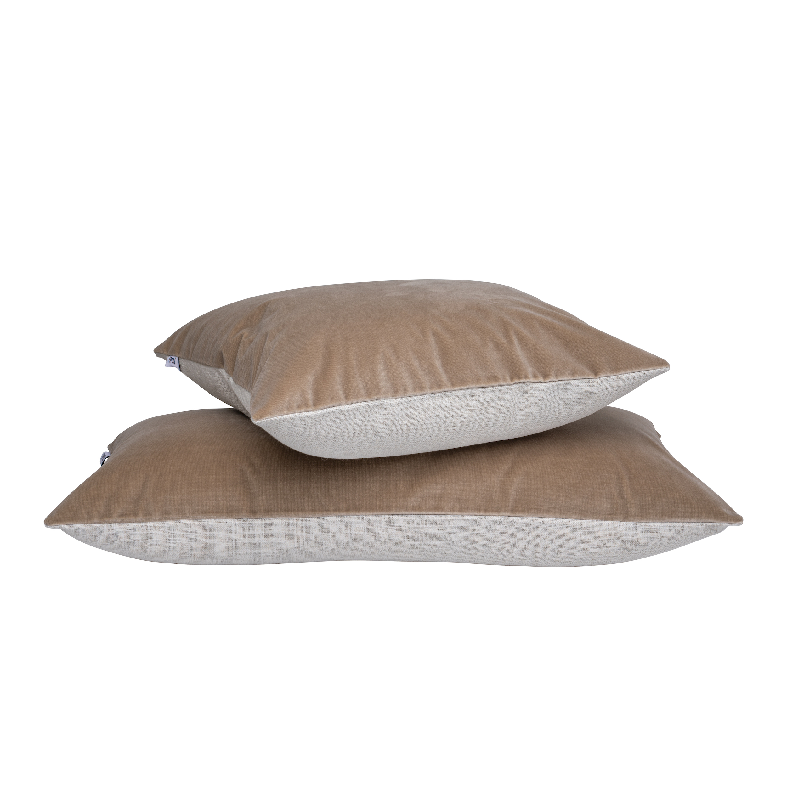 Verona Kuddfodral Sammet Beige 40x80