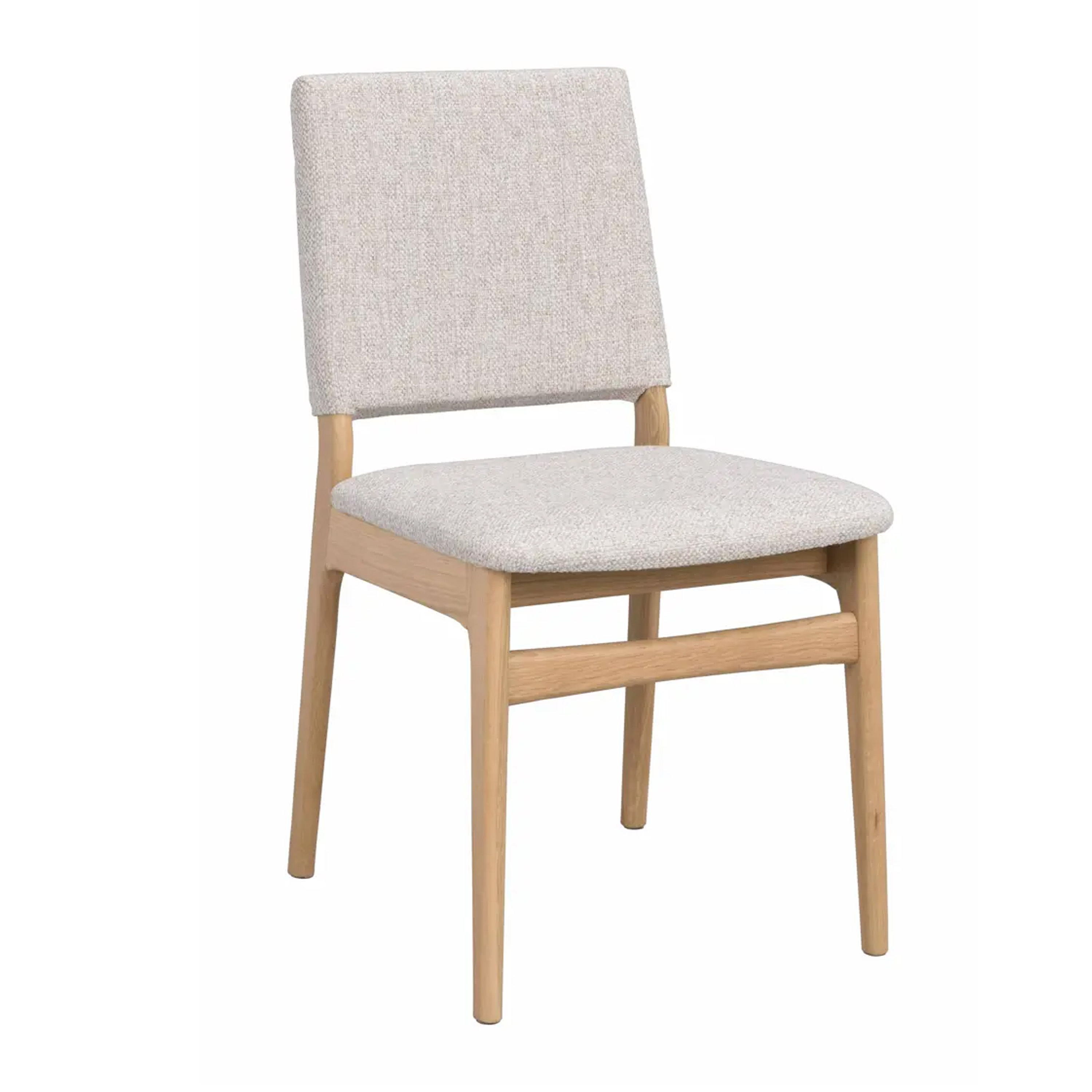 Medford Matstol Ek/Ljusbeige