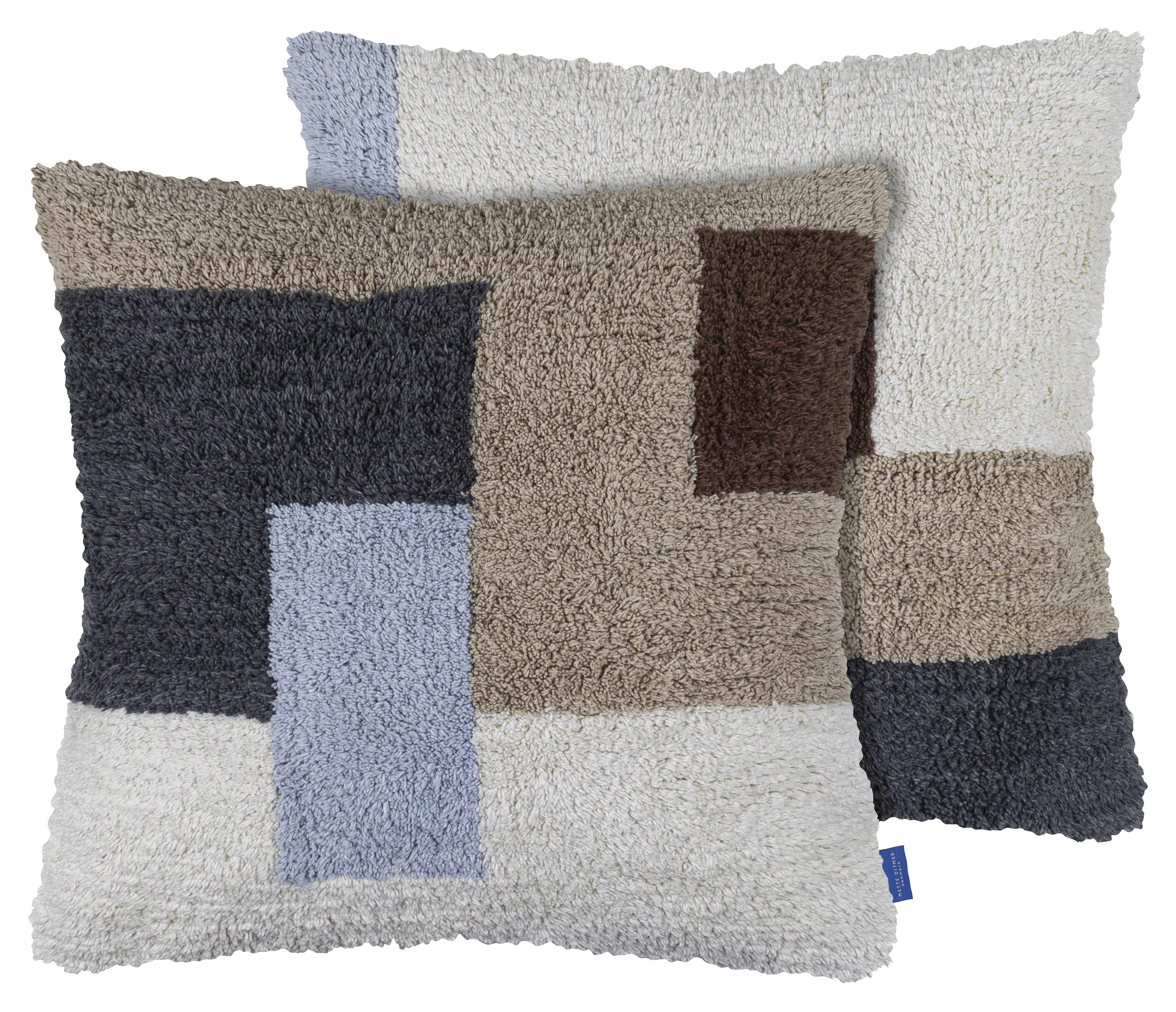Mette Ditmer - Brick Kuddfodral Dark Grey 50x50 - Multi