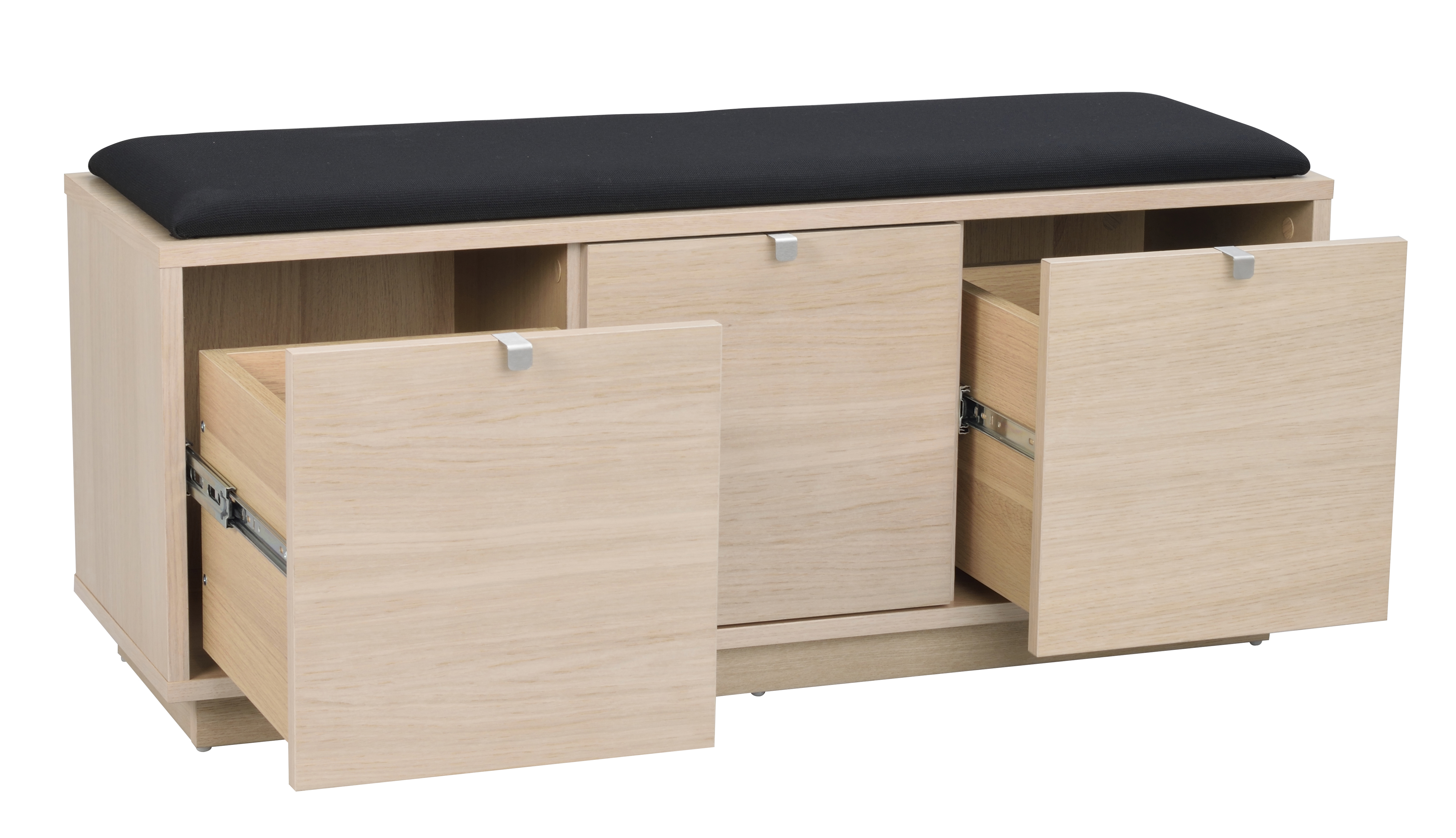 Rowico Home Confetti Bänk 3 Vitpigmenterad/Svart