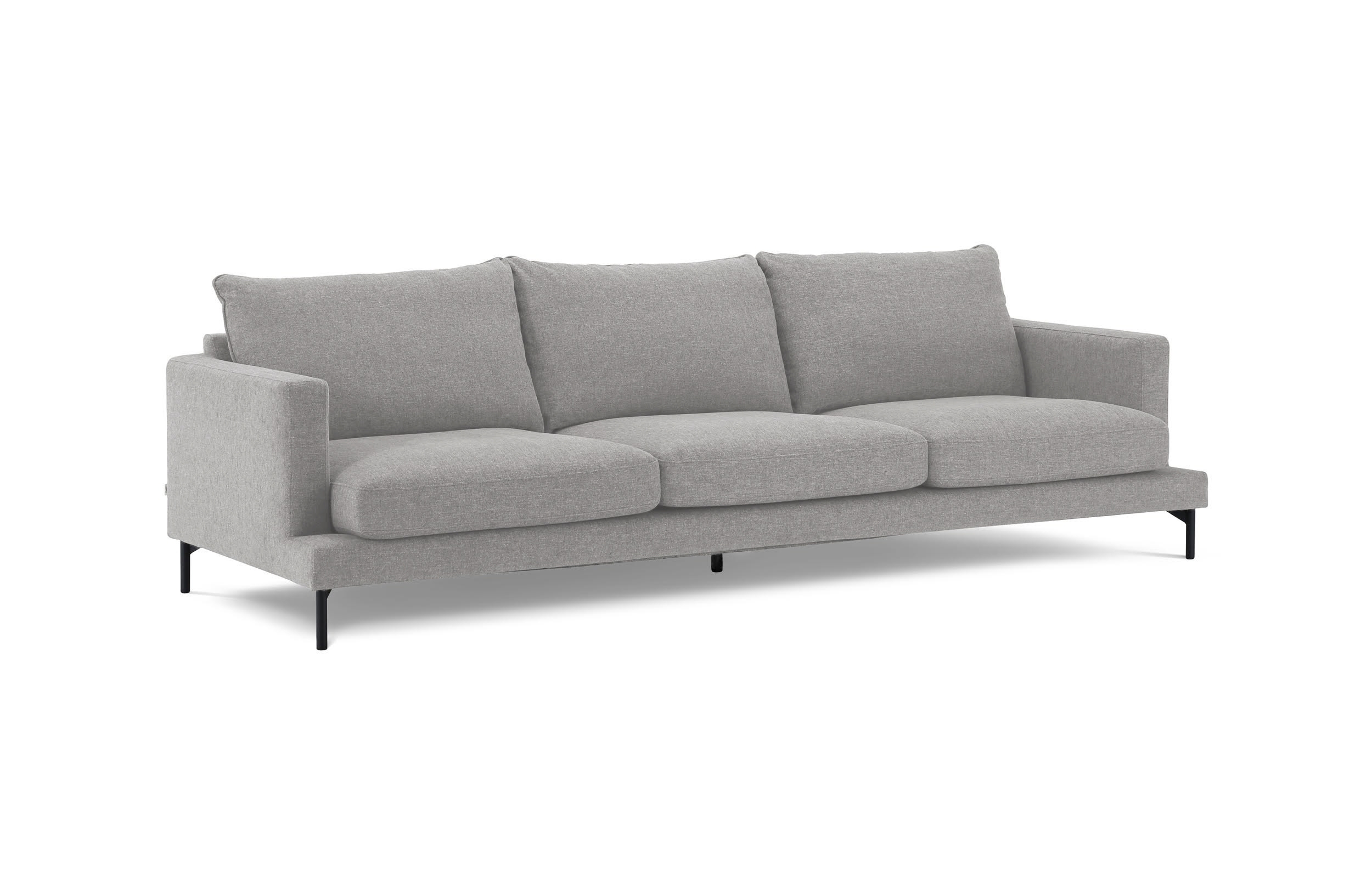 Sleepo Collection - Olivia 4-sits Soffa Silver 272cm - Grå