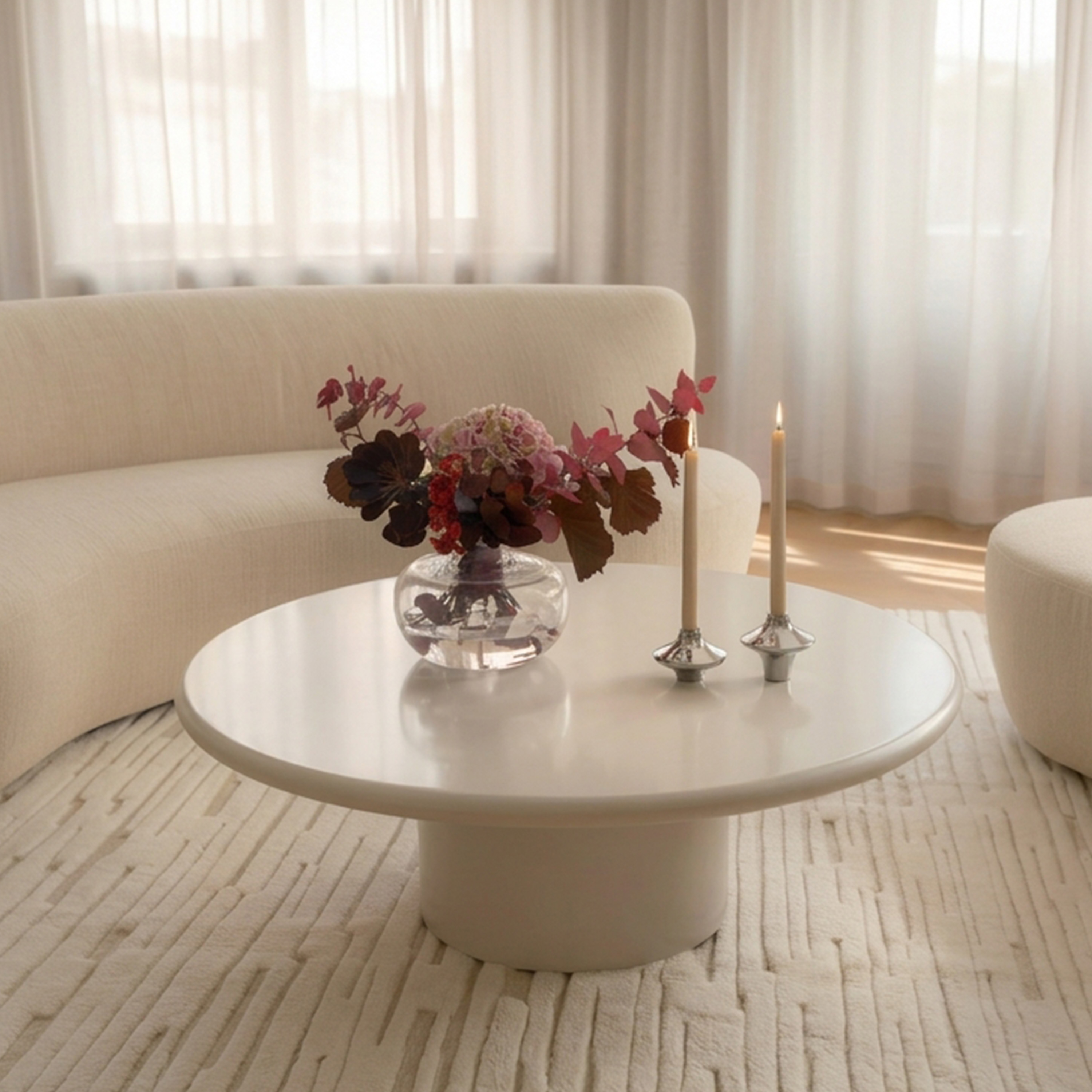 Sleepo Collection Isla Soffbord Sand 110cm