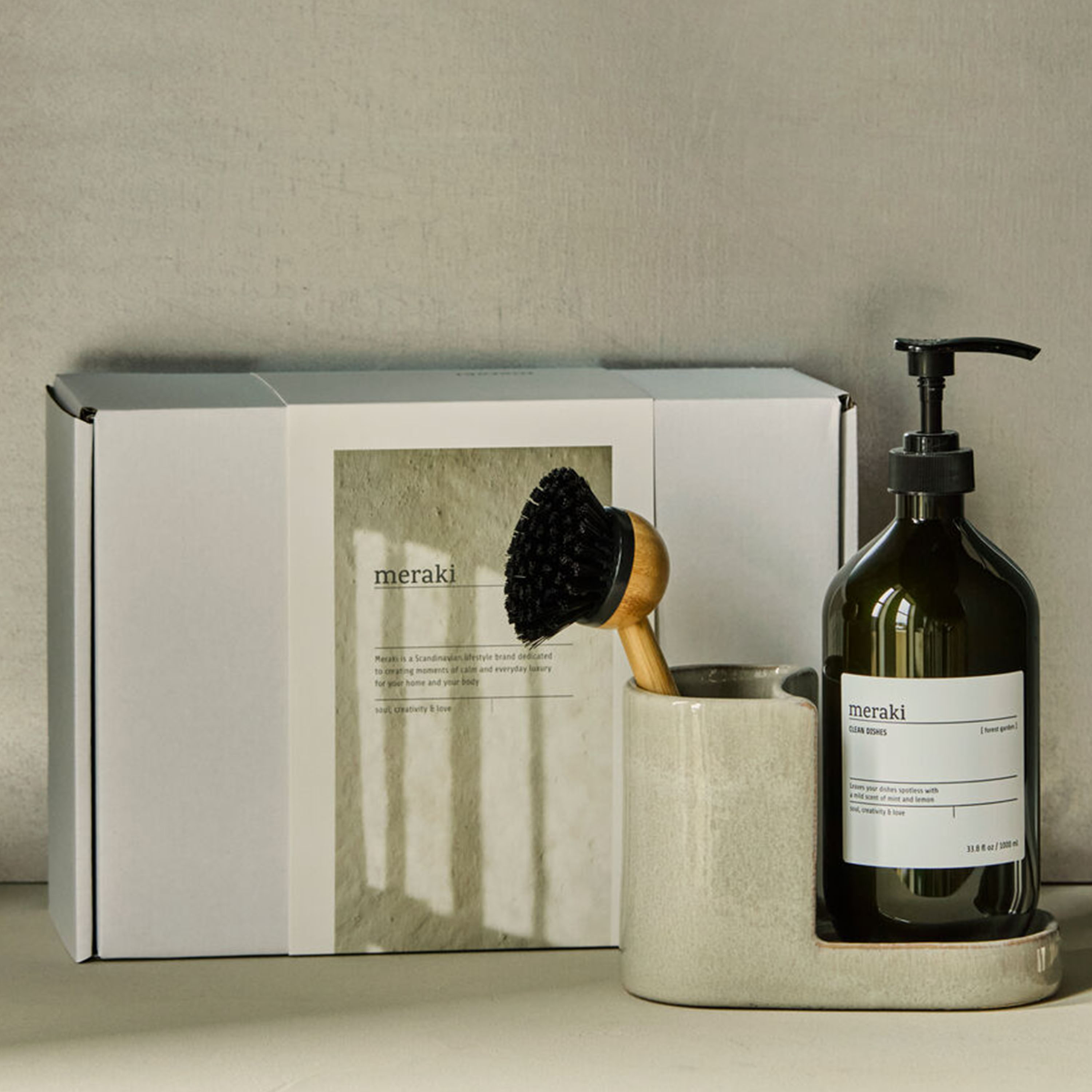 Meraki Forest Garden Gavesett Oppvask Grey 1000 ml