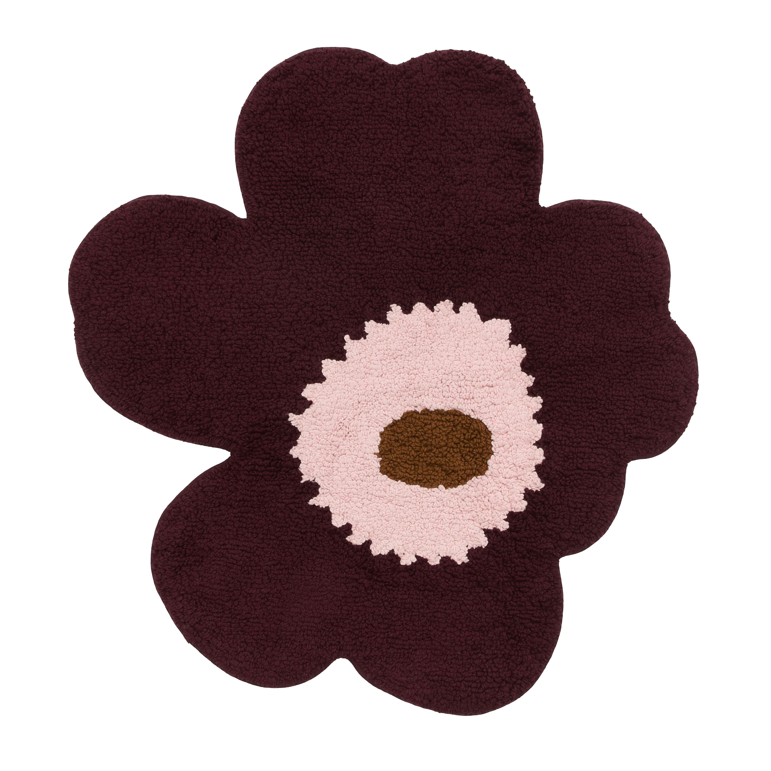 Unikko Badrumsmatta Plum/Pink/Toffee 73x74