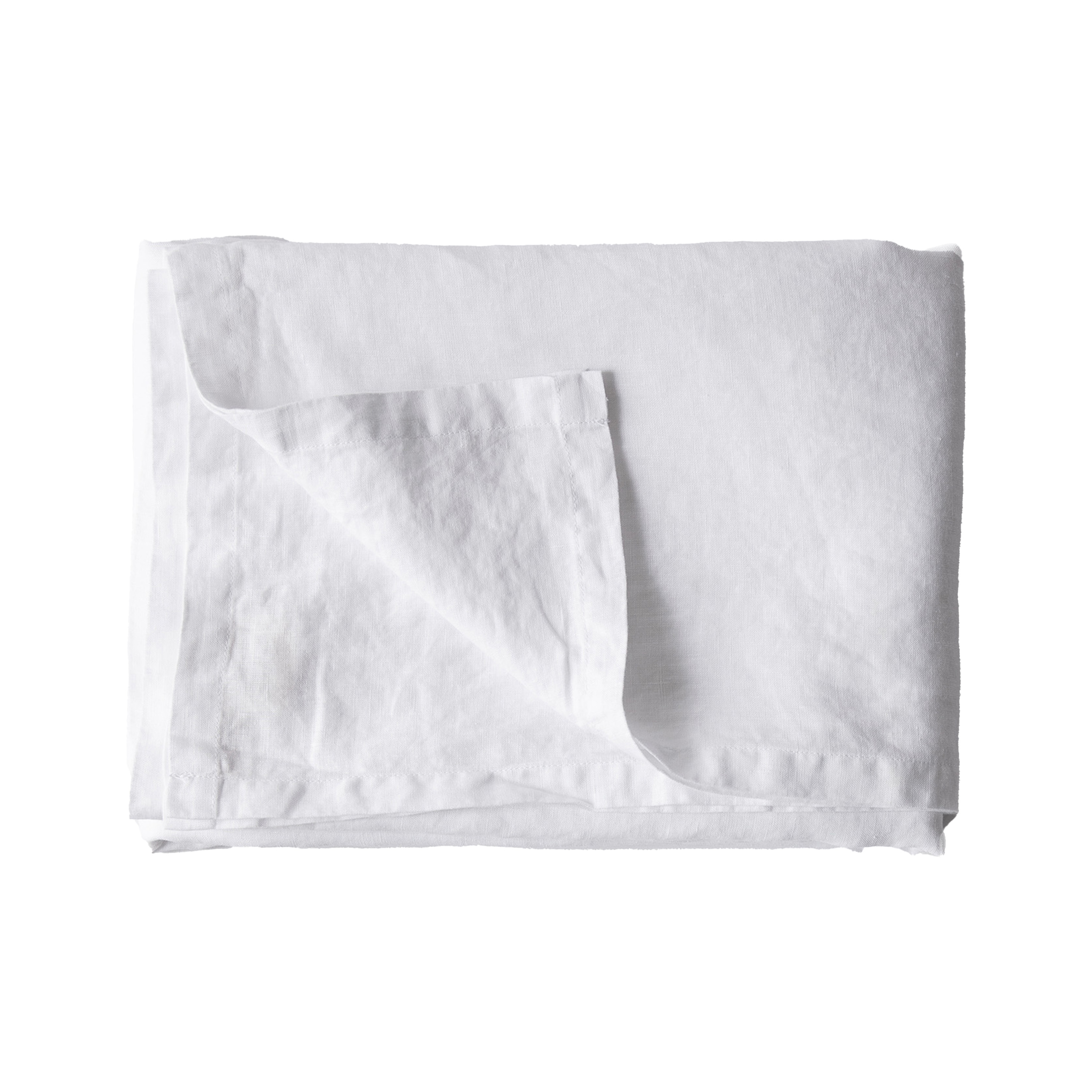 Tell me more - Duk Linneduk Bleket Hvit 145x330 - Duker