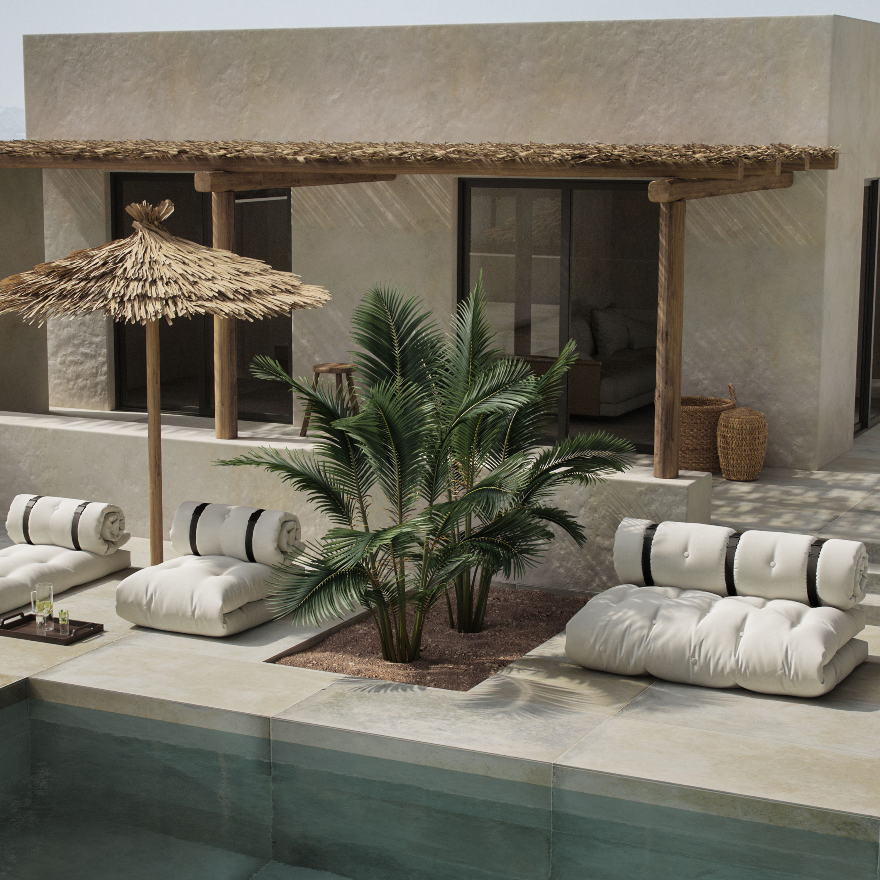 Karup Design Buckle-Up Outdoor Daybed Beige 140cm