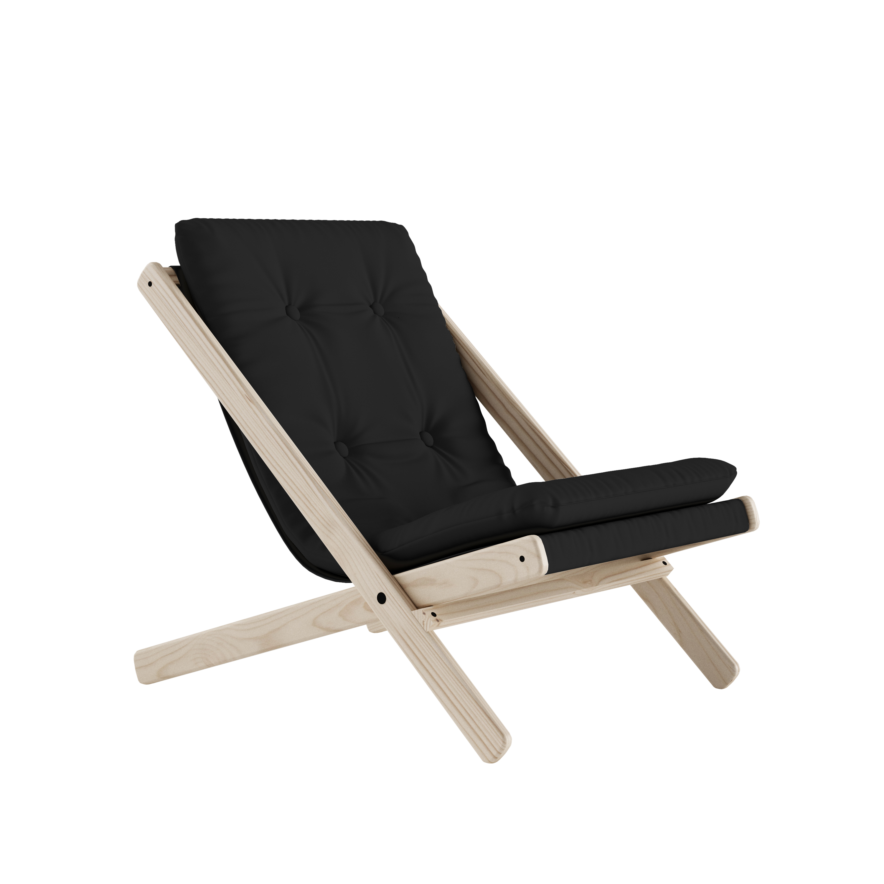 Karup Design - Boogie Loungestol Natur/Dark Grey - Grå