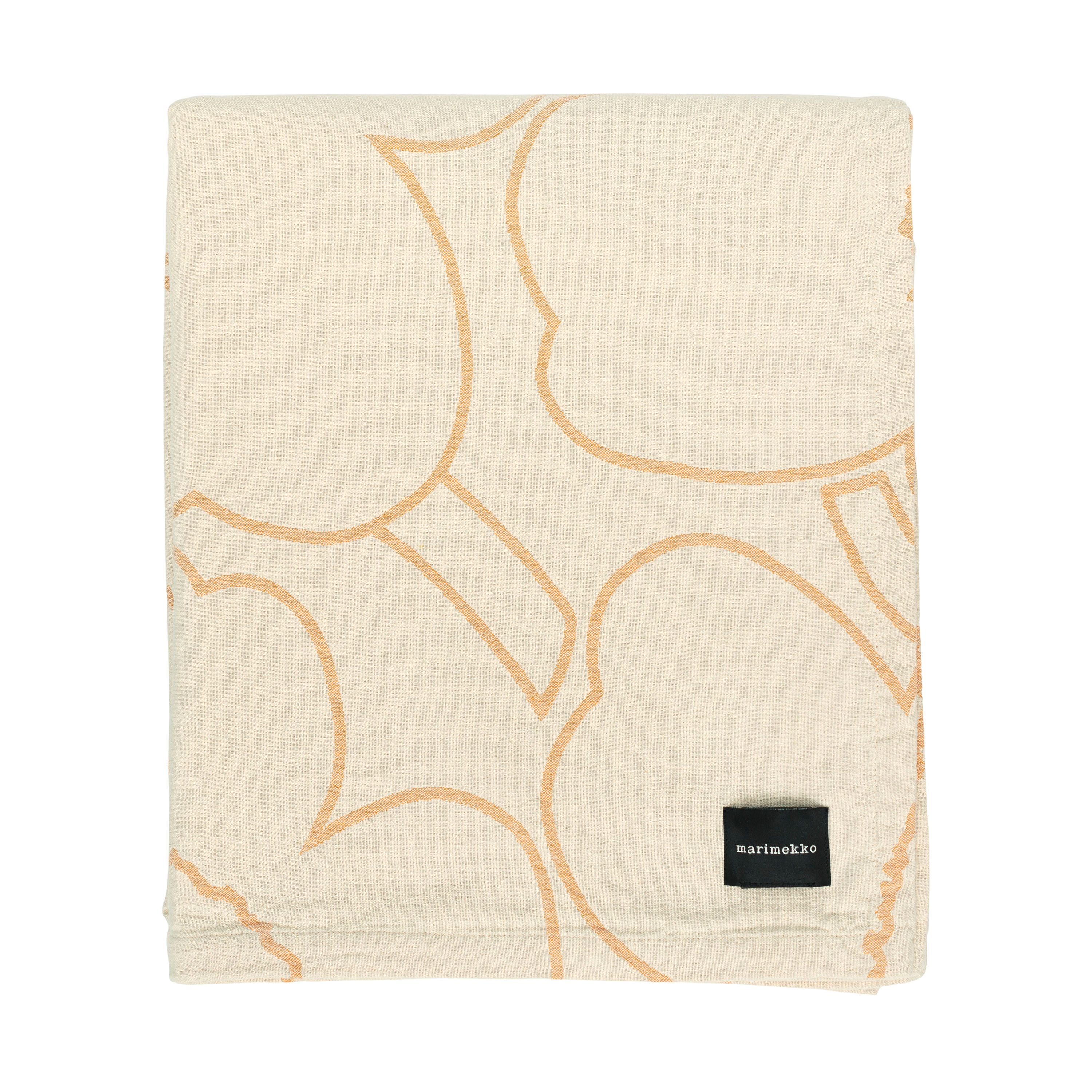Marimekko - Piirto Unikko Överkast Peach 160x260 - Vit
