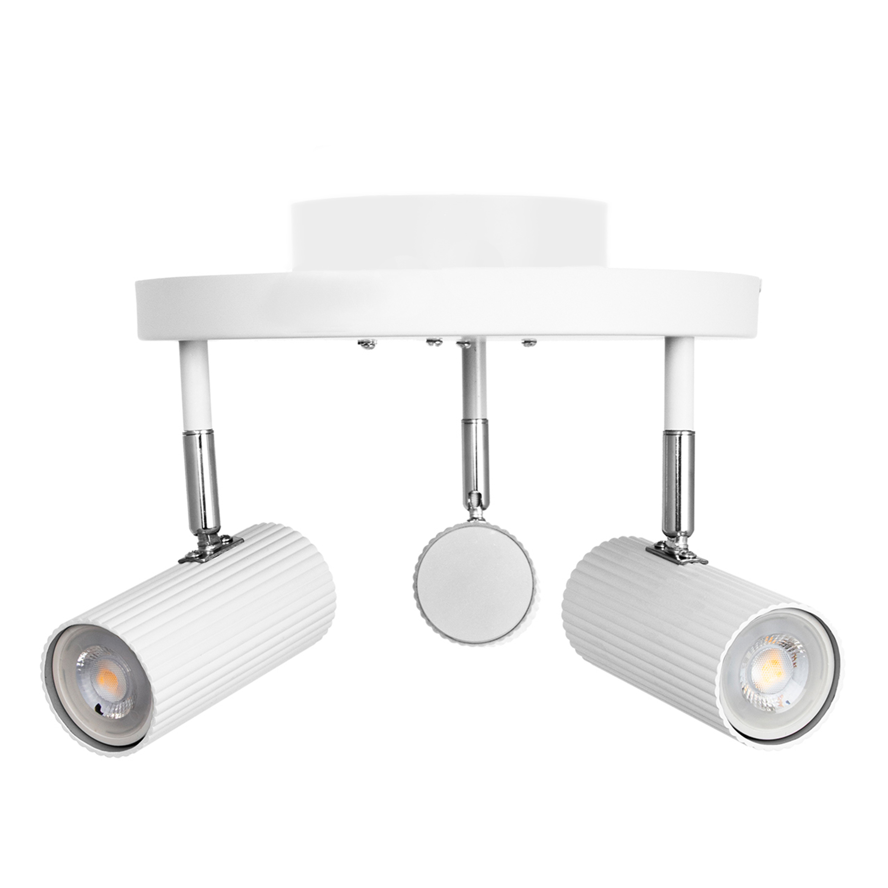 Globen Lighting - Hubble 3 Rund Spotlight Vit
