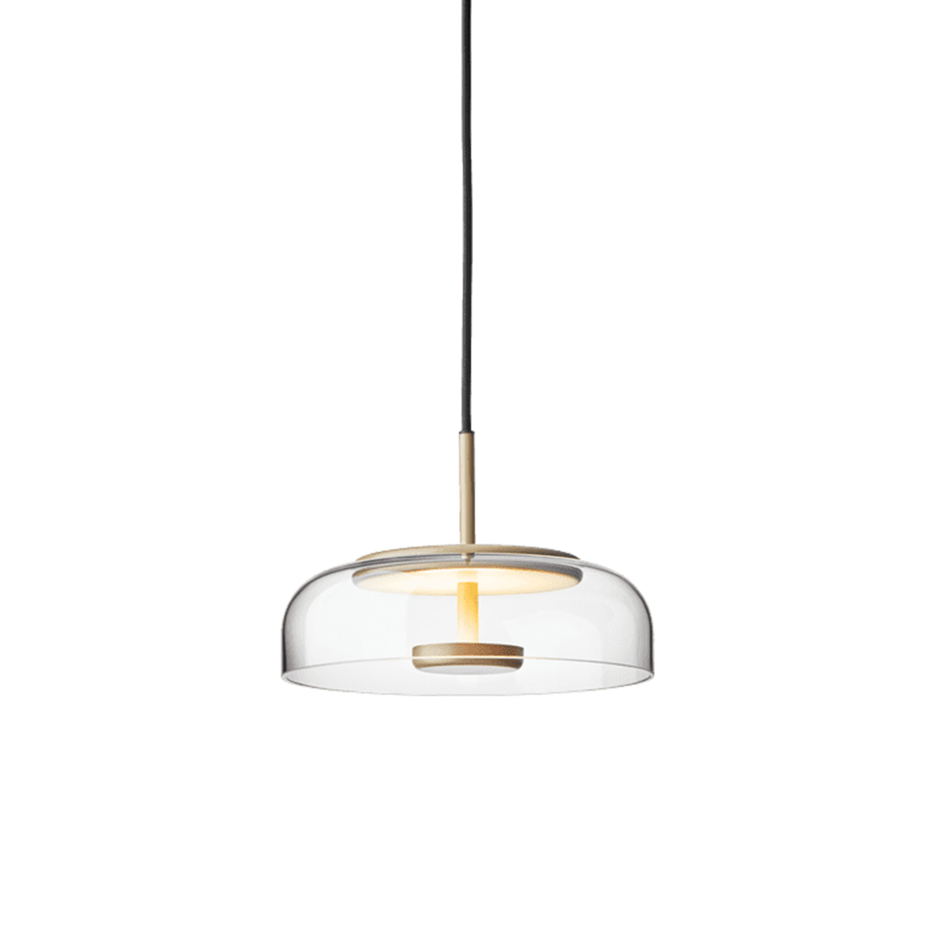Nuura Blossi 1 Taklampa Nordic Gold/Clear Ø23
