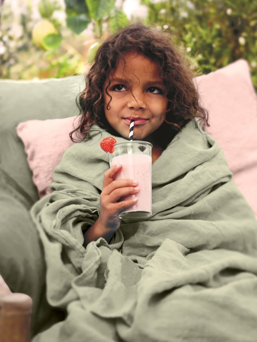 Lovely Linen Lovely Strandtuch Leinen Avocado 145x200