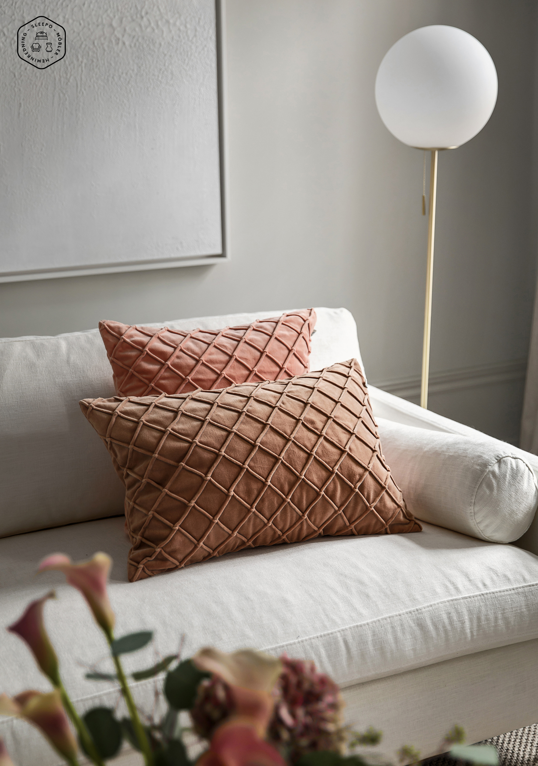 Chhatwal &amp; Jonsson Deva tyynyliina samettiruusu 50x50