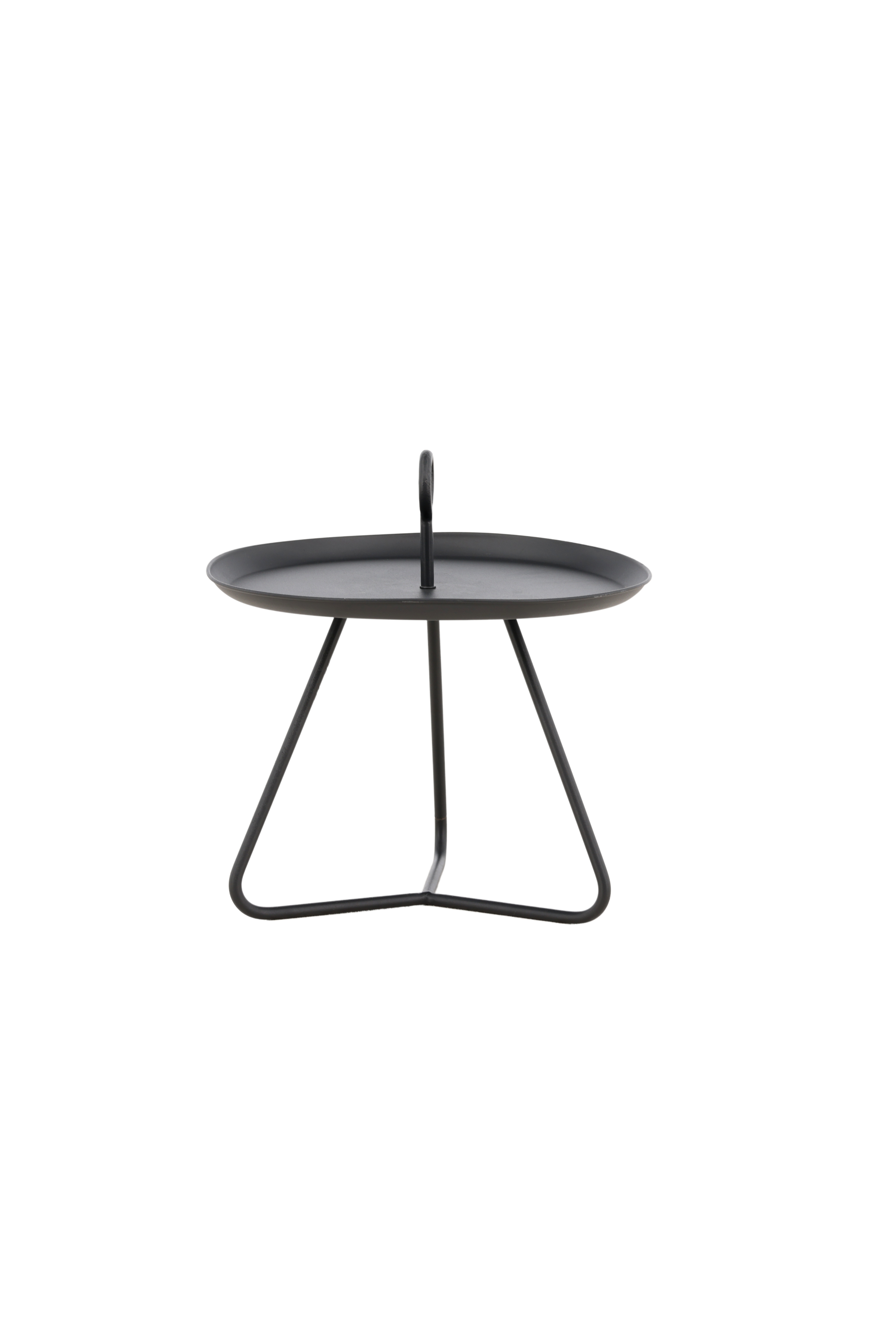 Venture Home Didem Sidobord Black Ø40