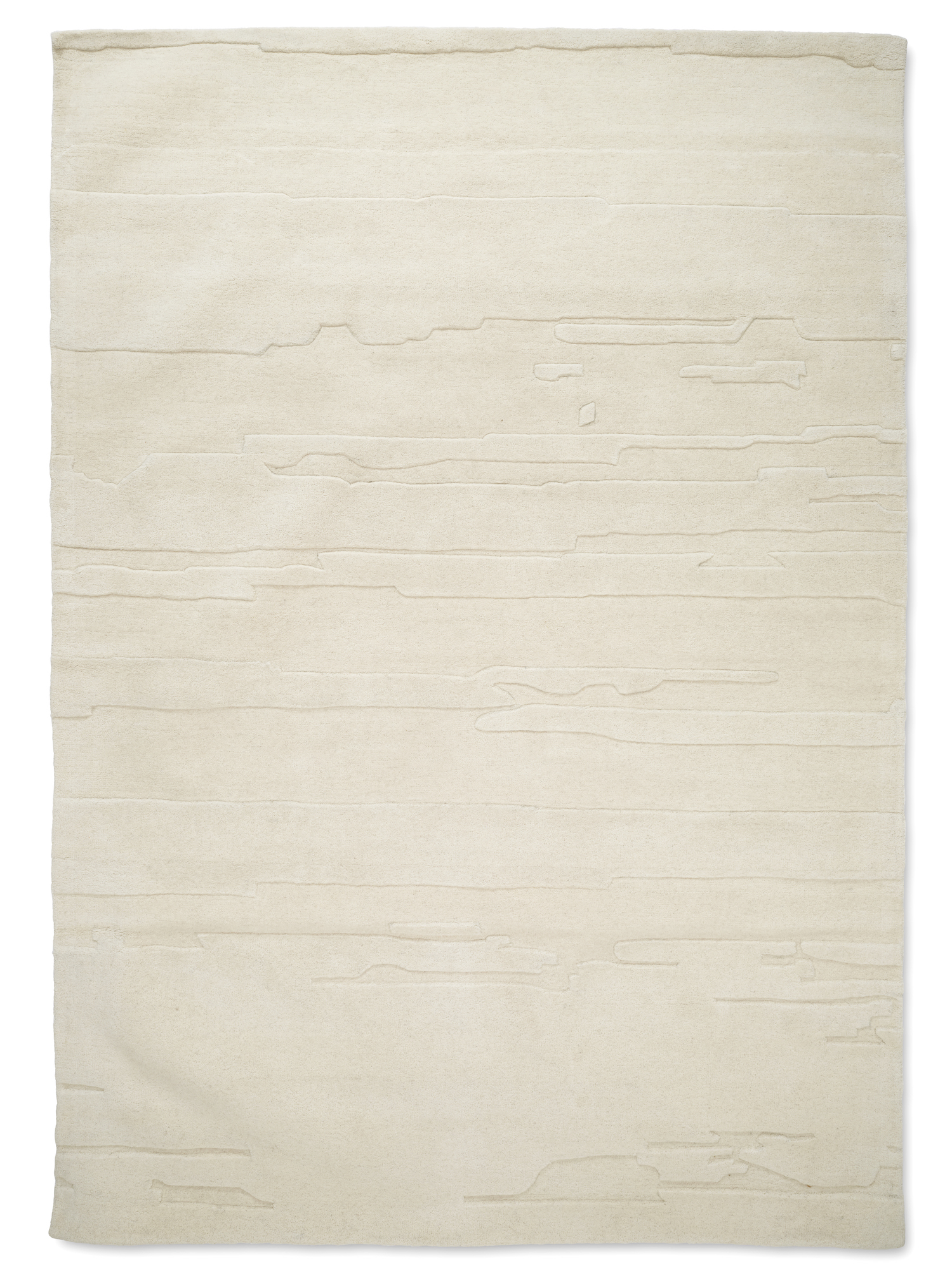 Classic Collection - Carved Ullteppe Ivory 250x350 - Hvit  - Ulltepper