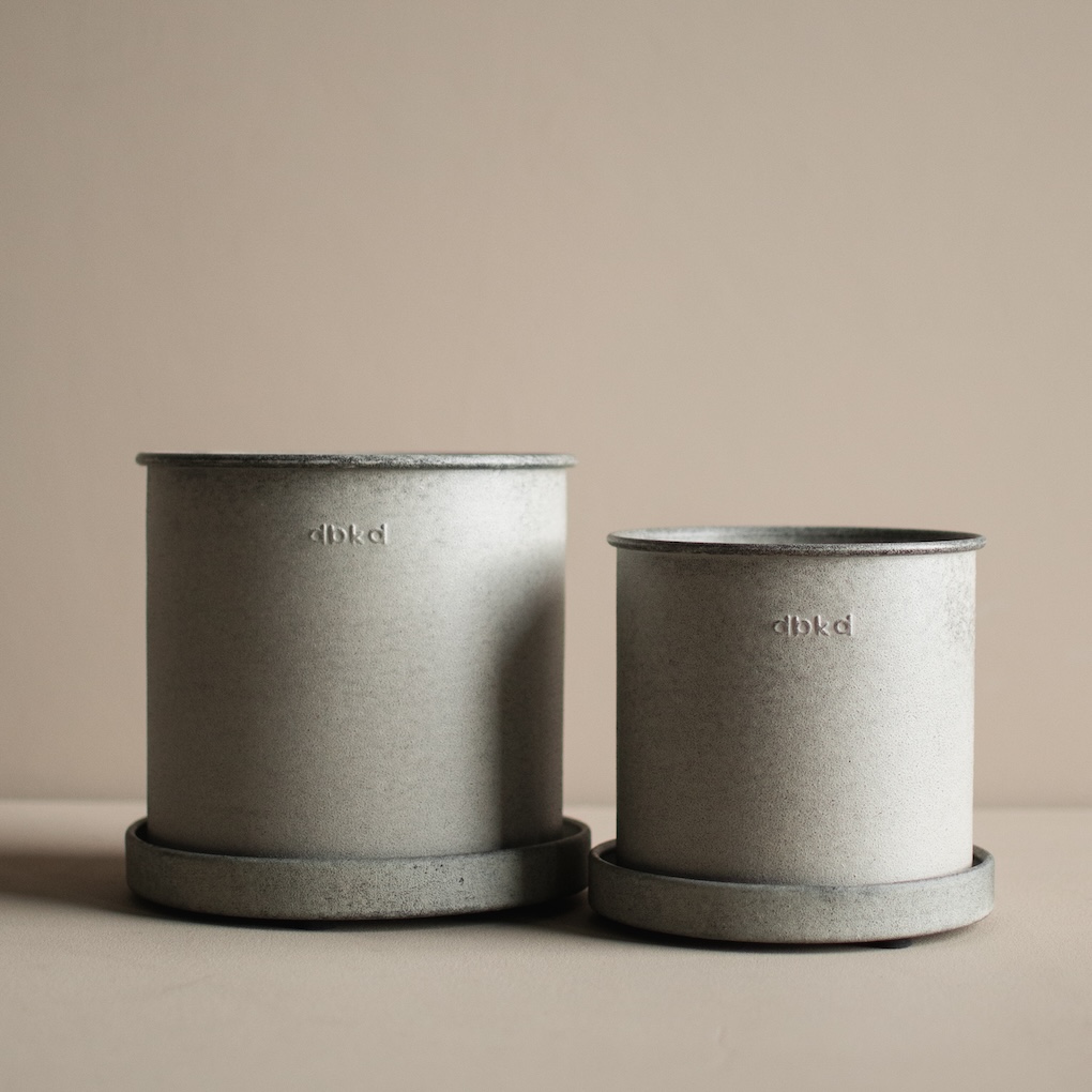 DBKD Plant Pot Beige Small 2-pakkaus