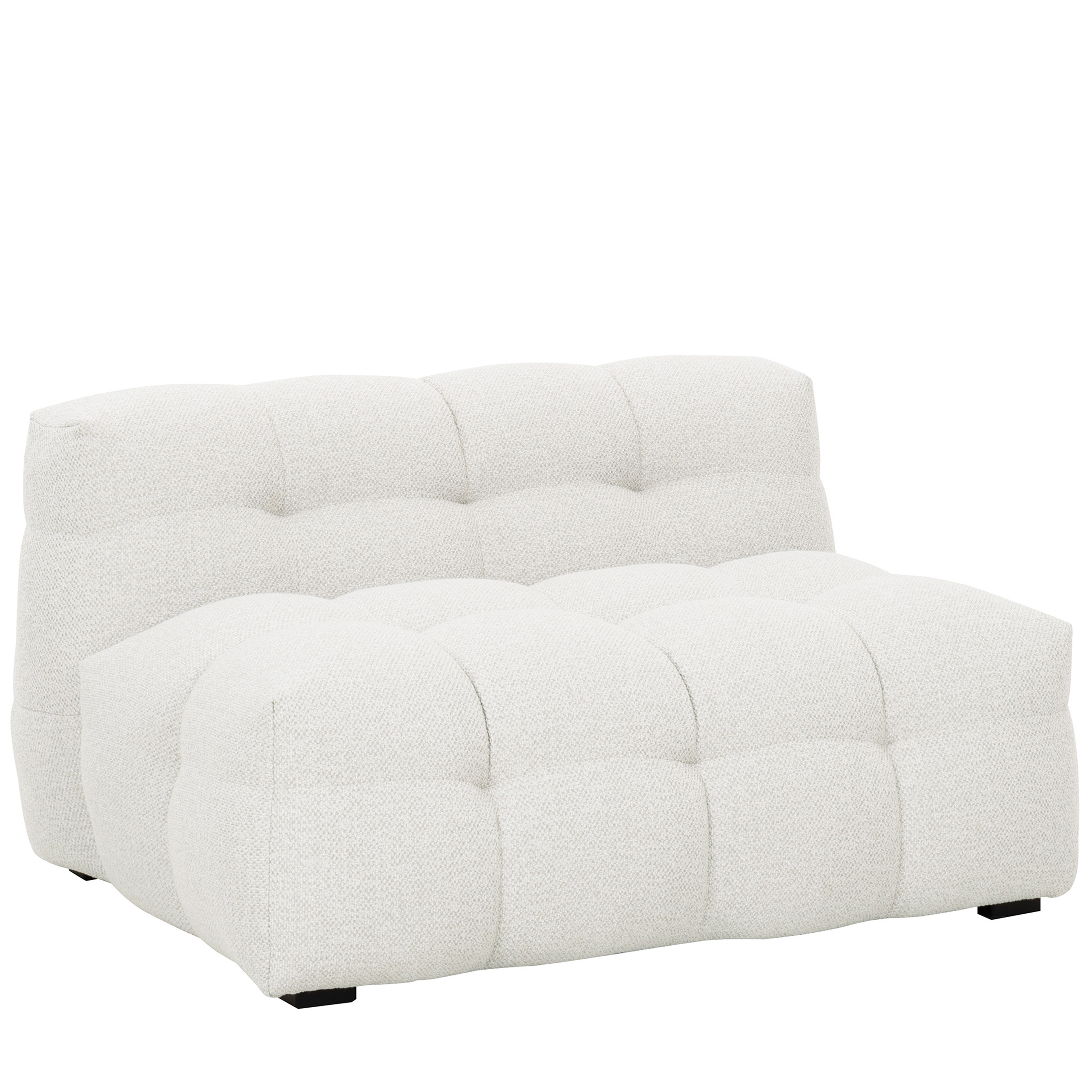 Sleepo Collection - Billie Loungestol Ivory Bouclé 120cm - Vit