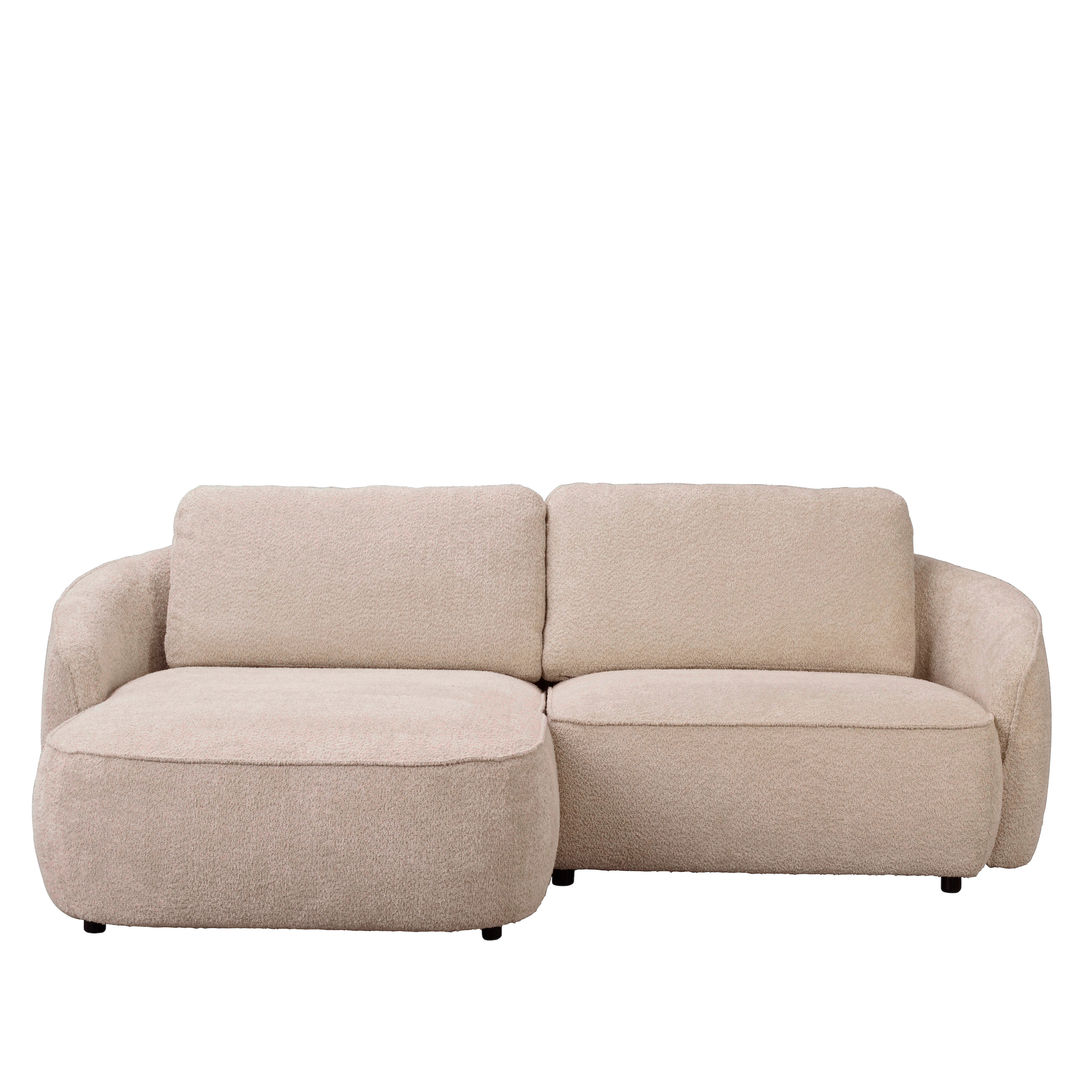 Norris 3-Sitzer Sofa Chaiselongue Links Hellbeige 226cm