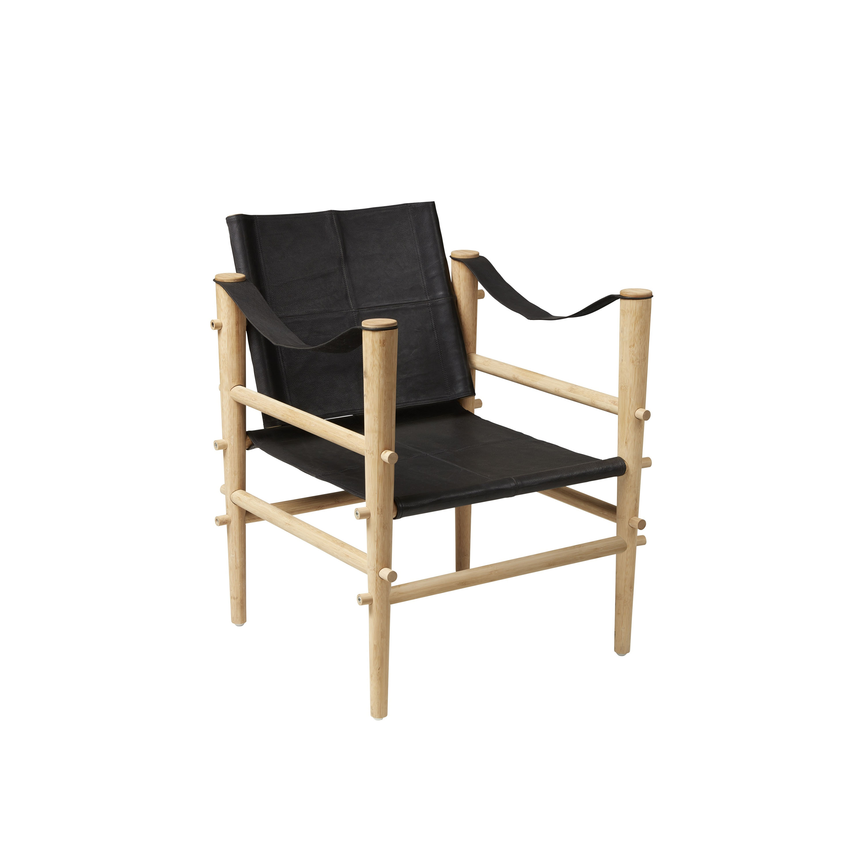 Noble Safari Loungestol Svart/Tre