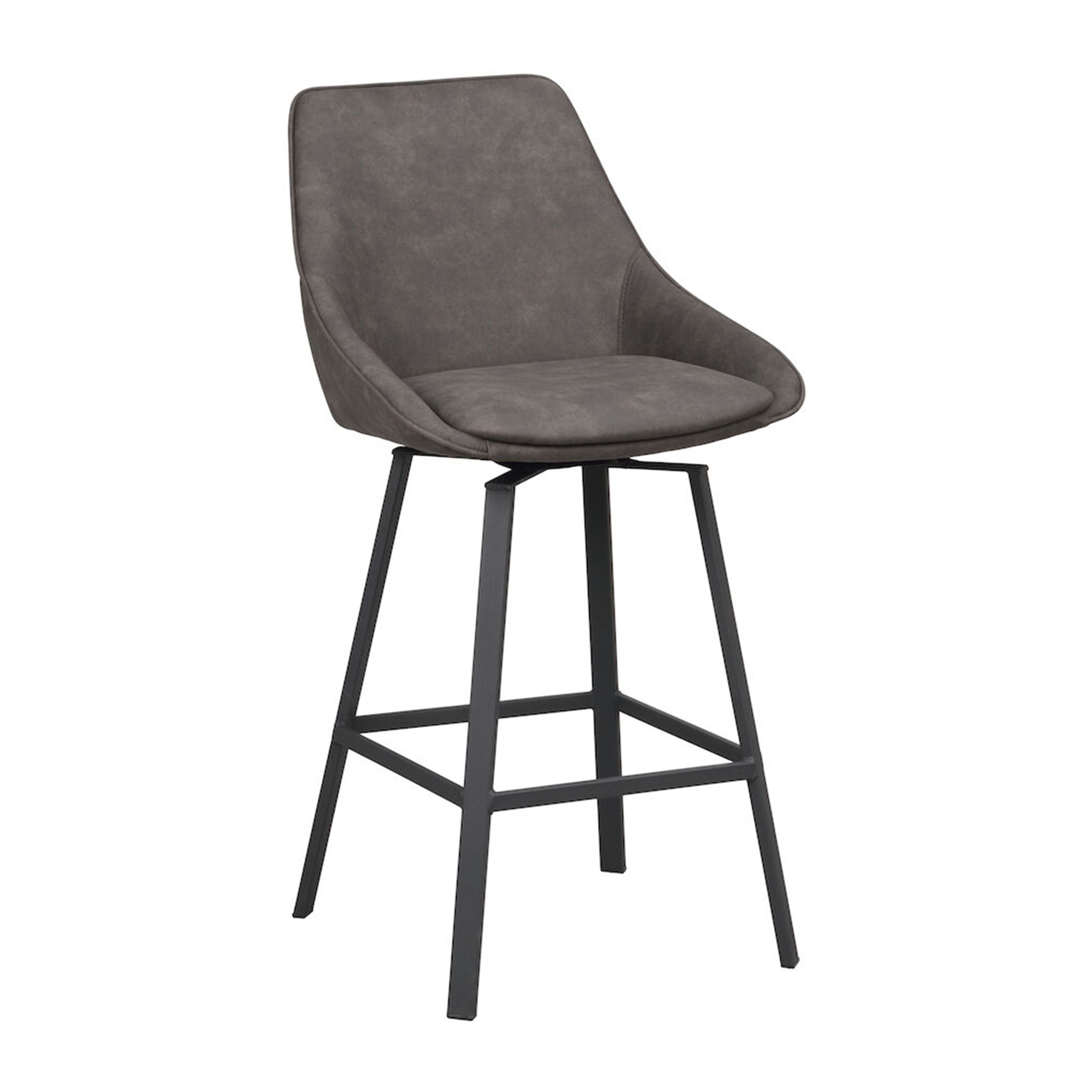 Rowico Home Alison Barstol Mörkgrå Microfiber/Svart