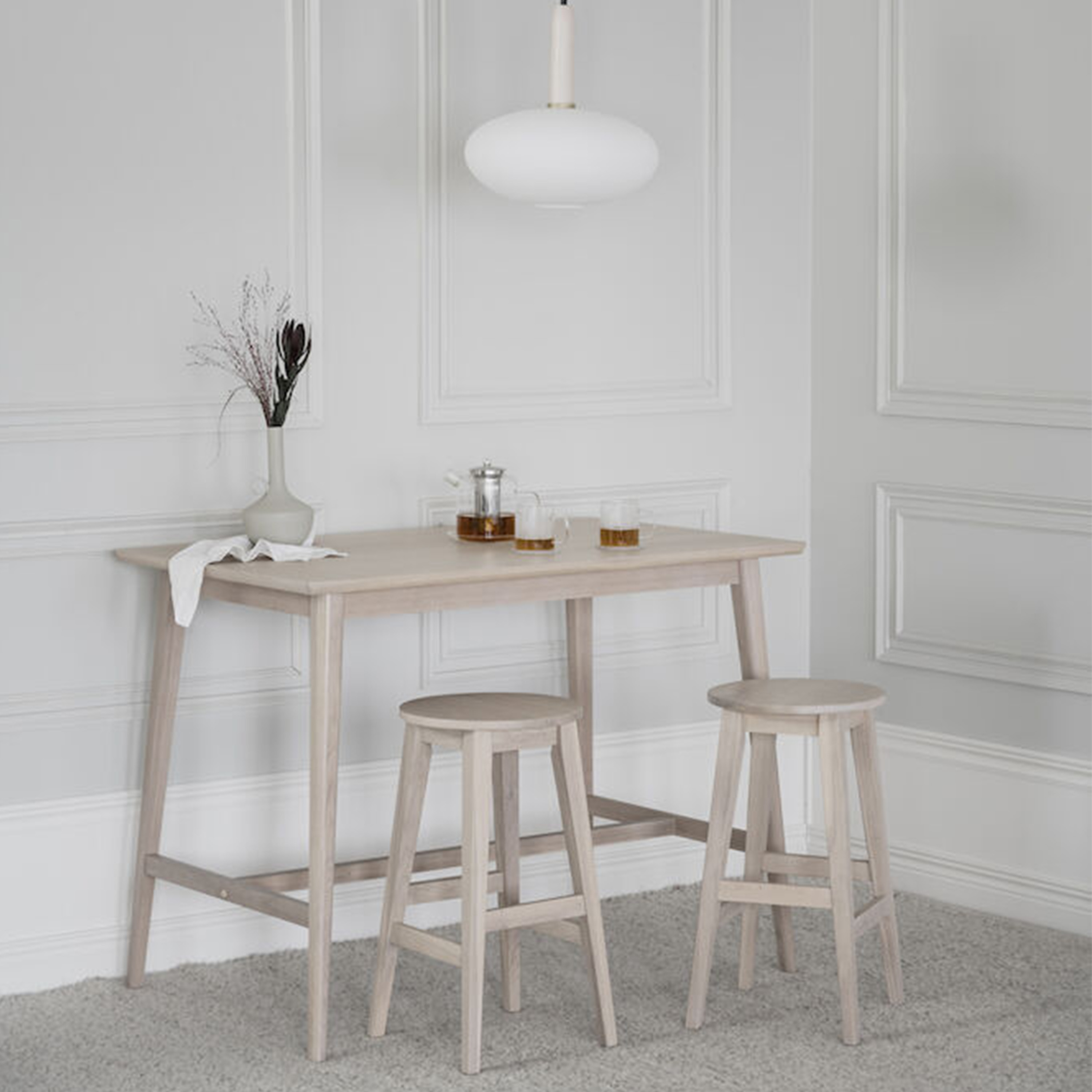 Rowico Home Austin Barstol Vitpigmenterad Ek